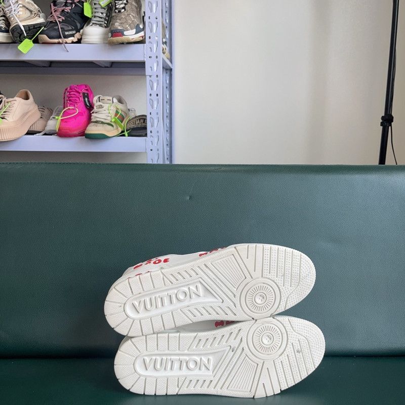 Louis Vuitton Nigo x Louis Vuitton Trainer Low-Top Sneakers -2508 Size US 9.5 / EU 42-43 - 4 Thumbnail