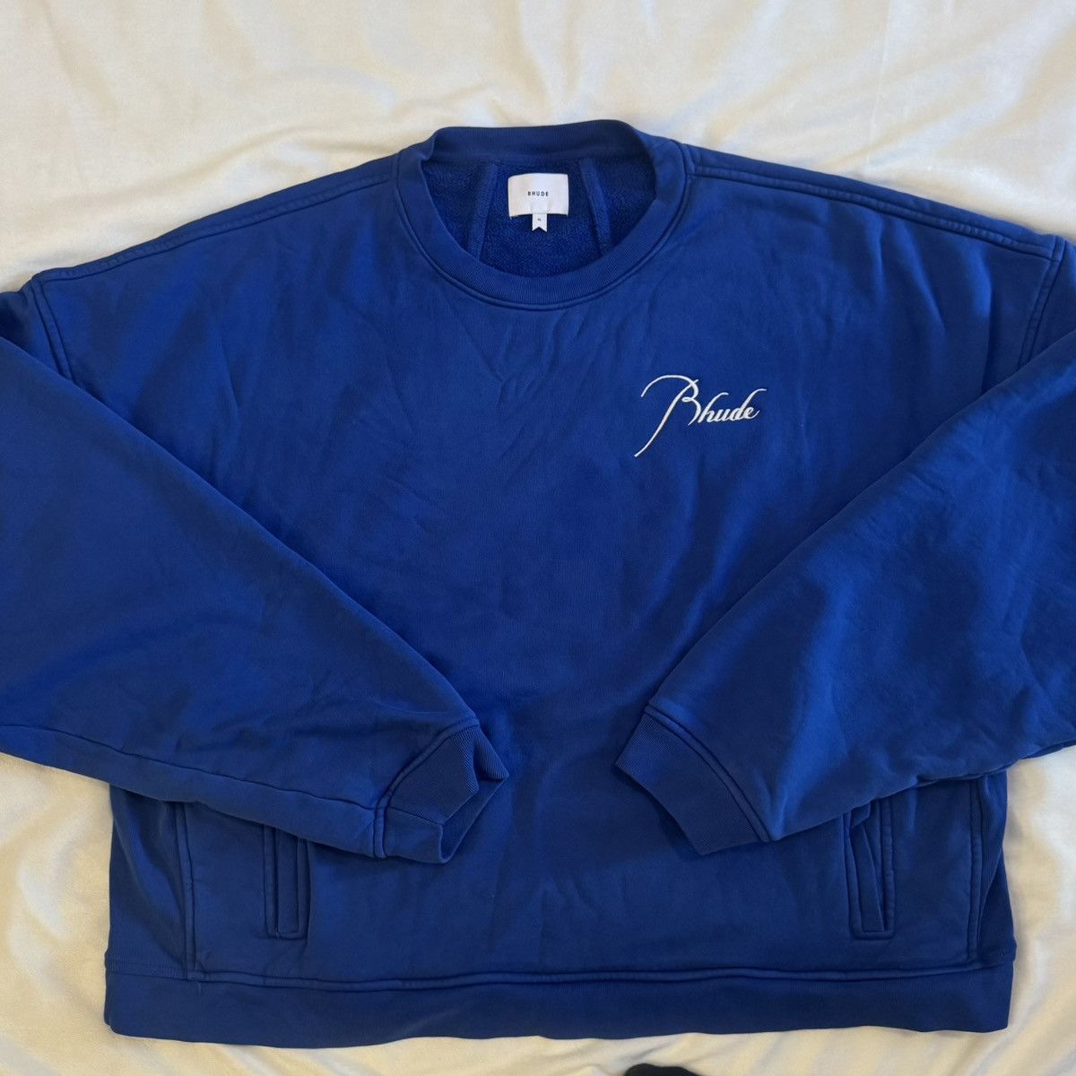 Rhude Rhude Classic Embroidered Crewneck Sweatshirt Size US XL / EU 56 / 4 - 2 Thumbnail
