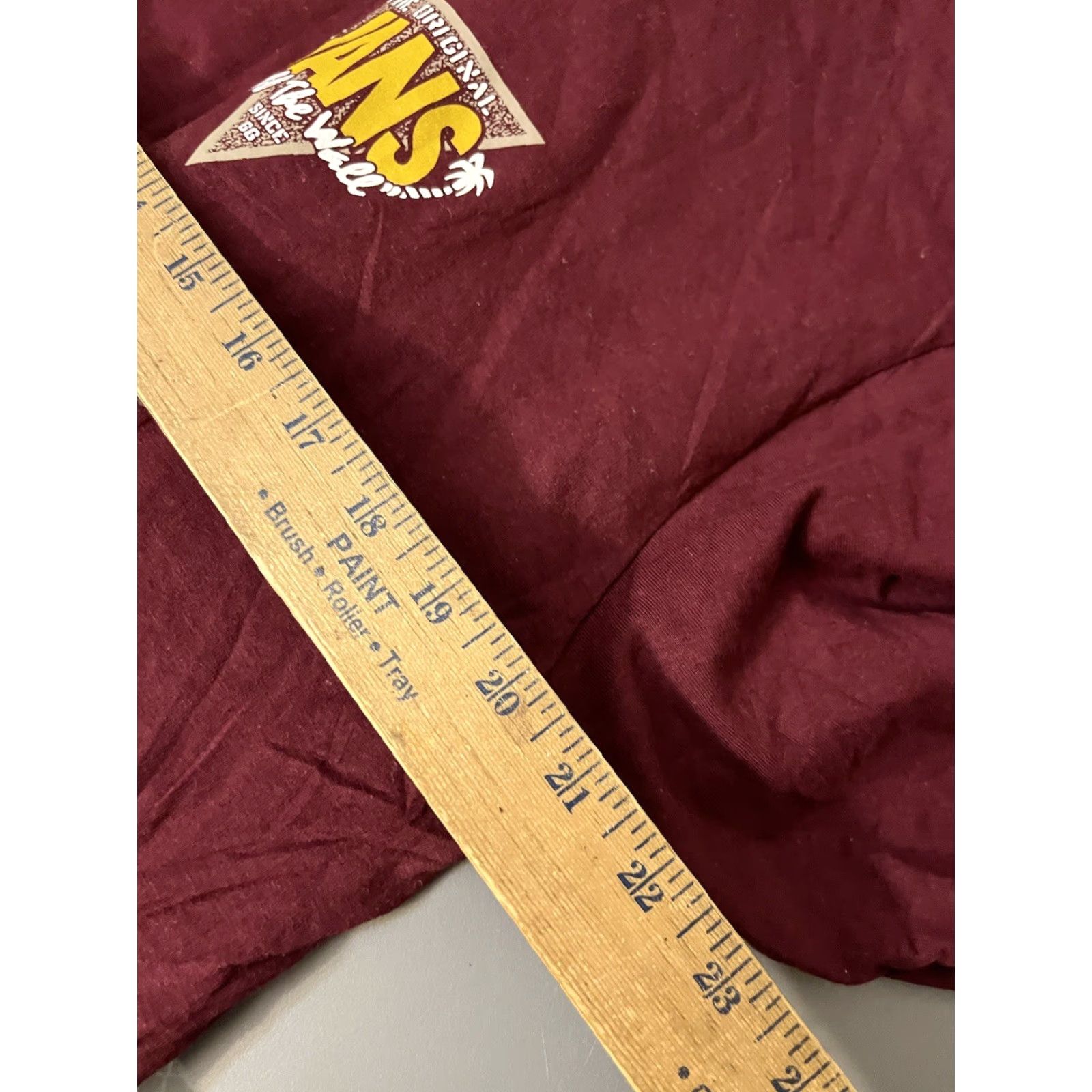 Vans Vans Off The Wall T Shirt Men L Maroon Graphic Embroidered Flowers Reg Fit Size US L / EU 52-54 / 3 - 5 Thumbnail