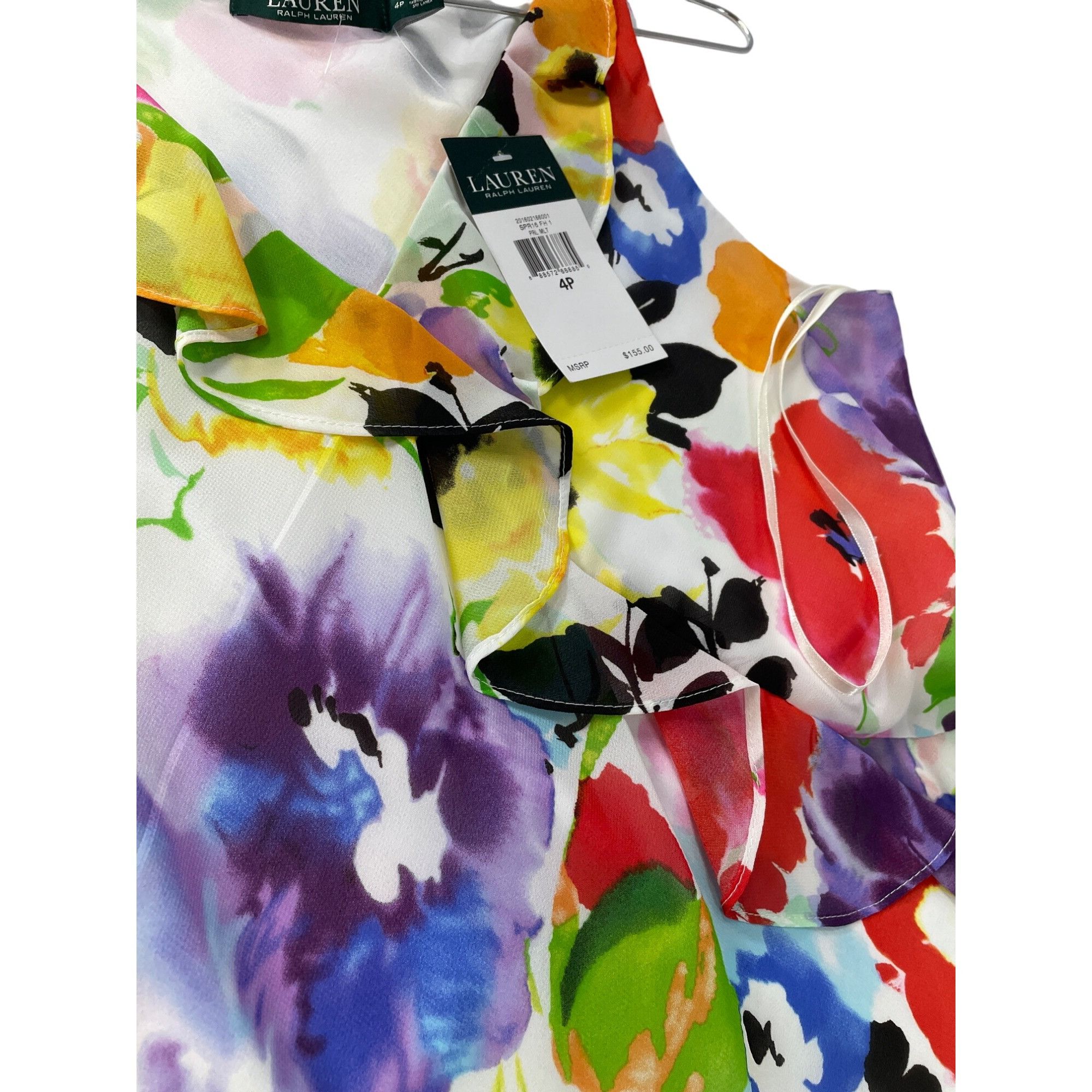Lauren Ralph Lauren Lauren Ralph Lauren Womens yellow blue Floral Sleeveless Dre Size S / US 4 / IT 40 - 5 Thumbnail