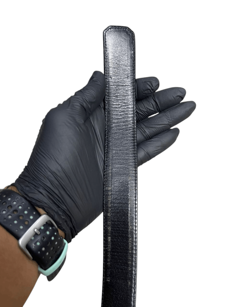 Christian Dior Monsieur Christian Dior Black Leather Belts Size ONE SIZE - 4 Thumbnail