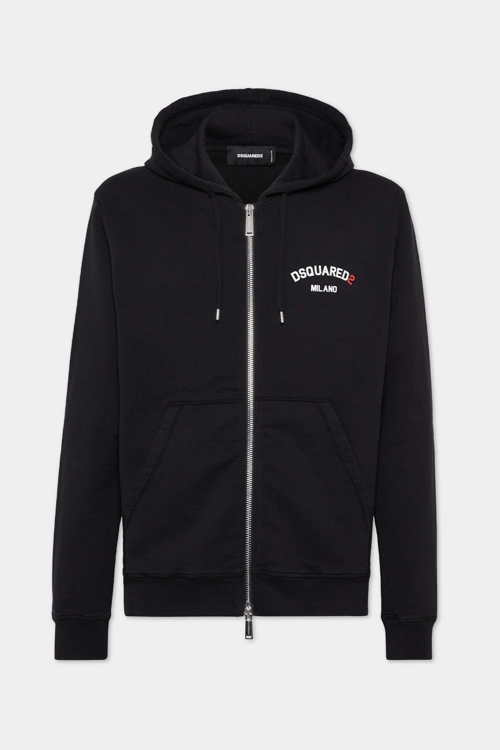 Dsquared2 o1mle0126 Dyed Cool Fit Zipped Hoodie in Black Size US S / EU 44-46 / 1 - 1 Thumbnail