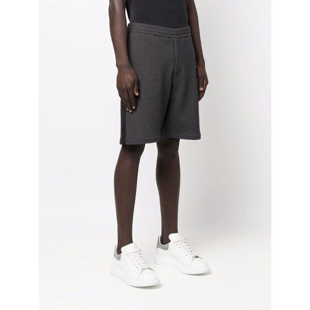 Alexander McQueen Alexander Mcqueen Stripe-Detail Track Shorts XS Mens Gray Size US 28 / EU 44 - 1 Thumbnail