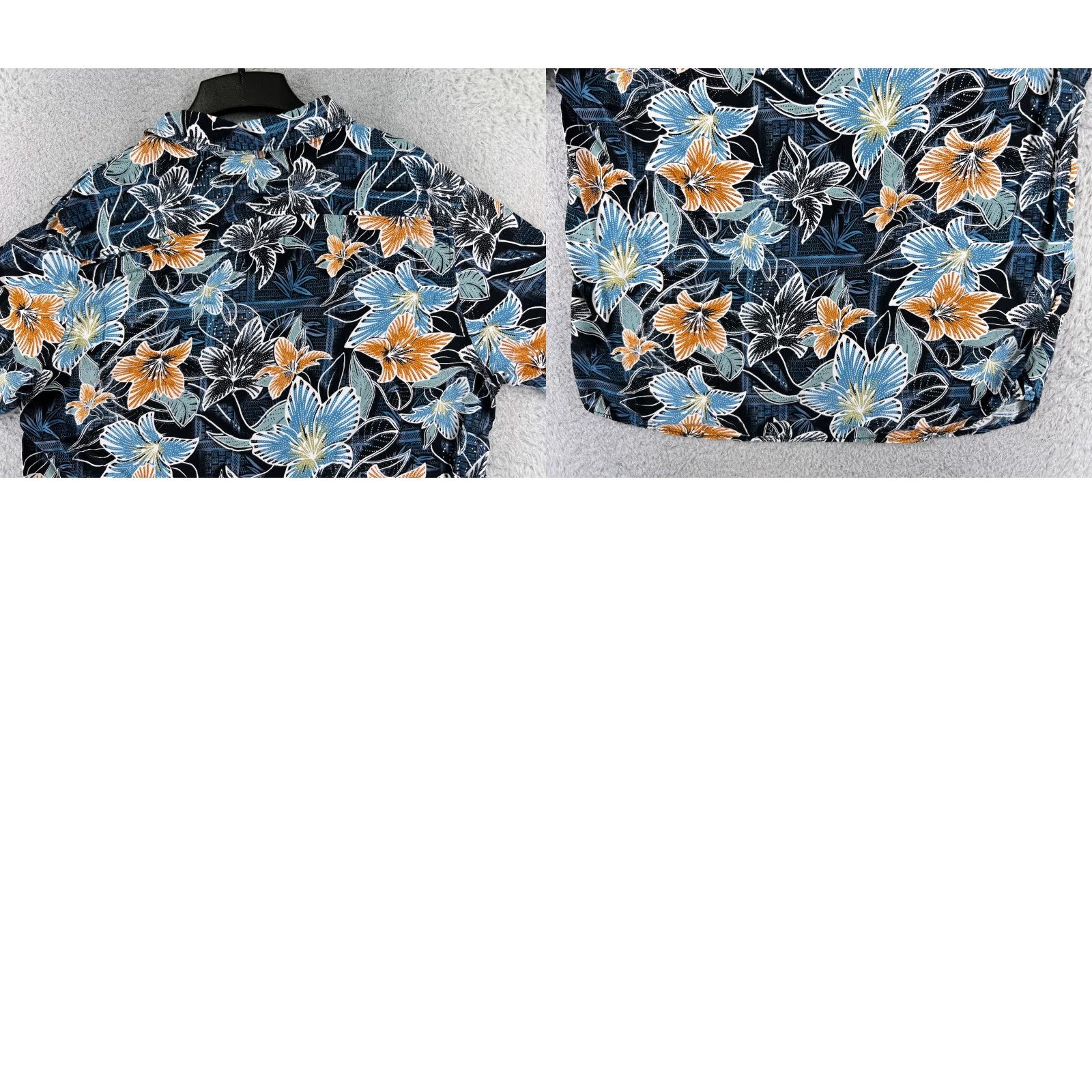 Vintage Margaritaville Shirt Mens XL Blue Floral 100% Rayon Hawaiian Button Up Size US XL / EU 56 / 4 - 9 Thumbnail
