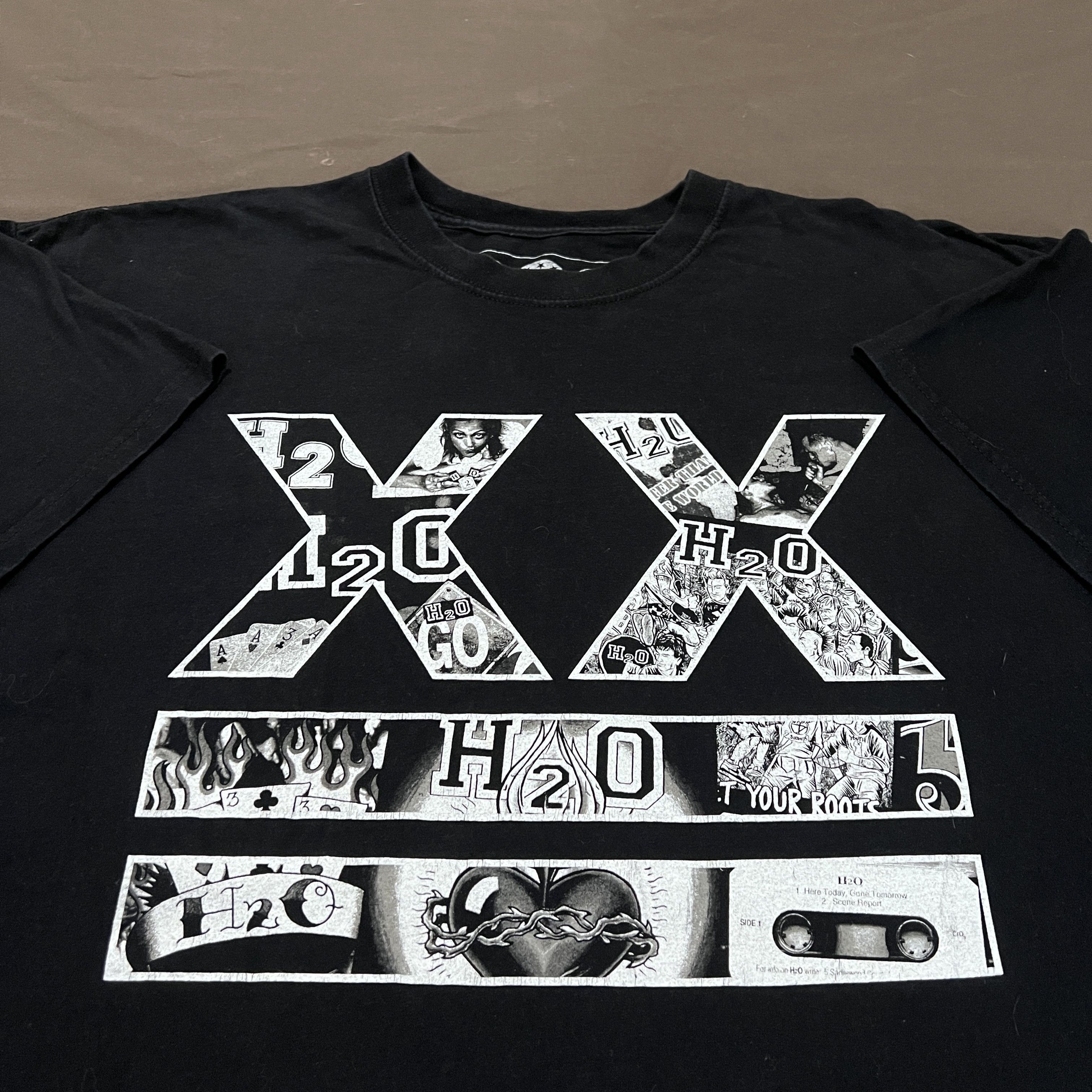 Band Tees H2O X Bridge Nine Hardcore Punk Promo Tee 2XL Size US XXL / EU 58 / 5 - 1 Thumbnail