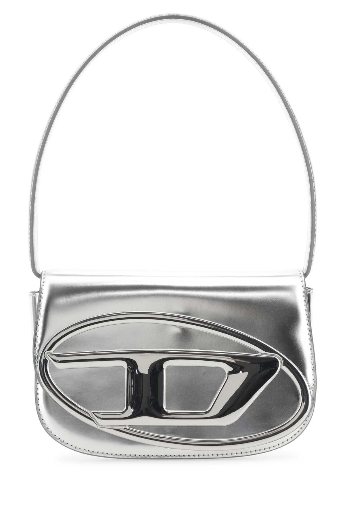 Diesel Silver Leather 1Dr Shoulder Bag Size ONE SIZE - 1 Thumbnail