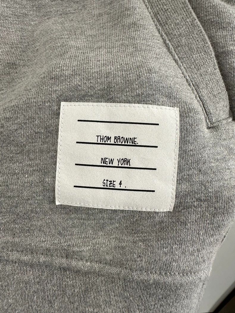 Thom Browne Thom browne Gray four-striped zipper jacket and hoodie 2503 Size US XL / EU 56 / 4 - 5 Thumbnail