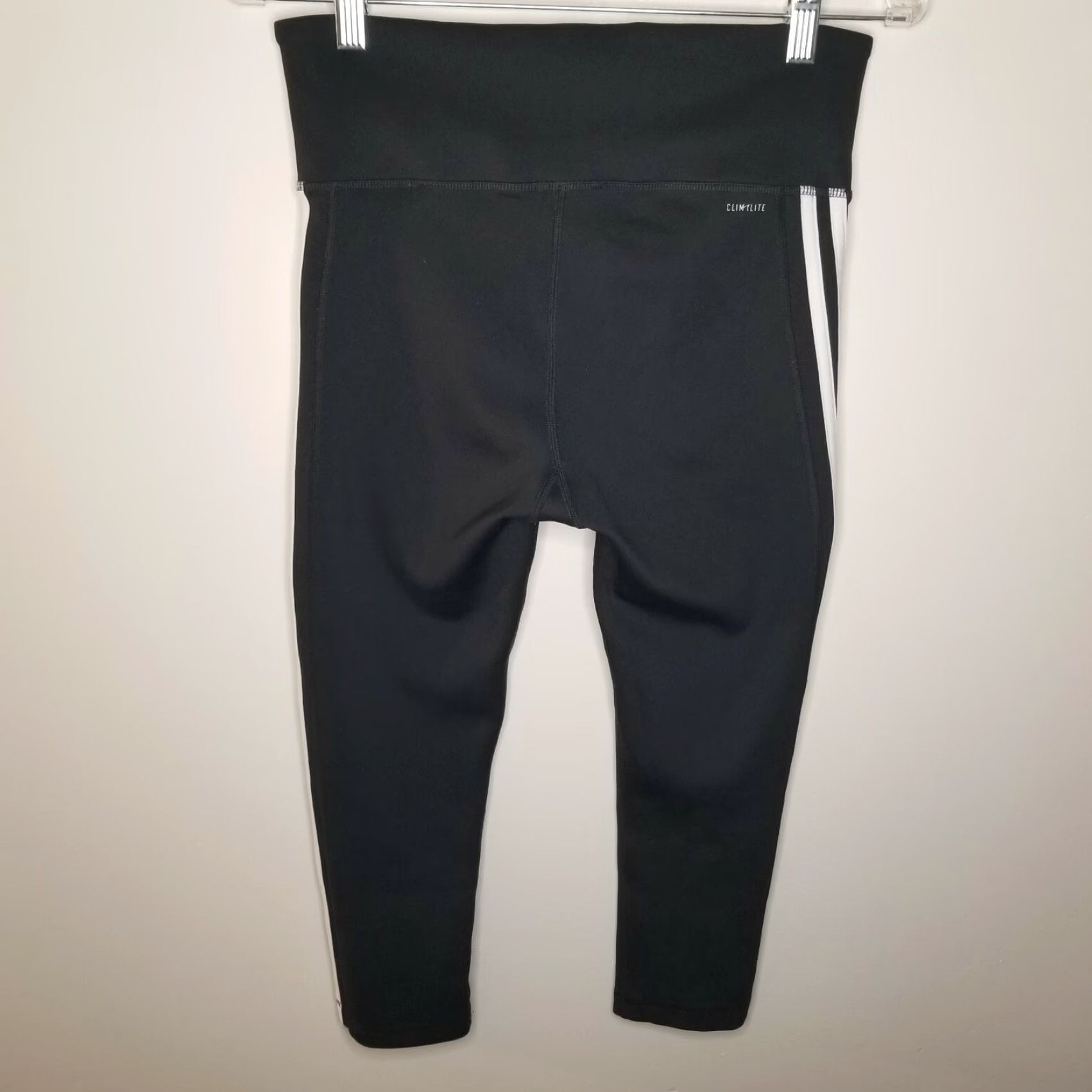 Adidas ADIDAS Leggings Activewear Climalite Women Size M Black Capri Womens Size 32" / US 10 / IT 46 - 4 Thumbnail