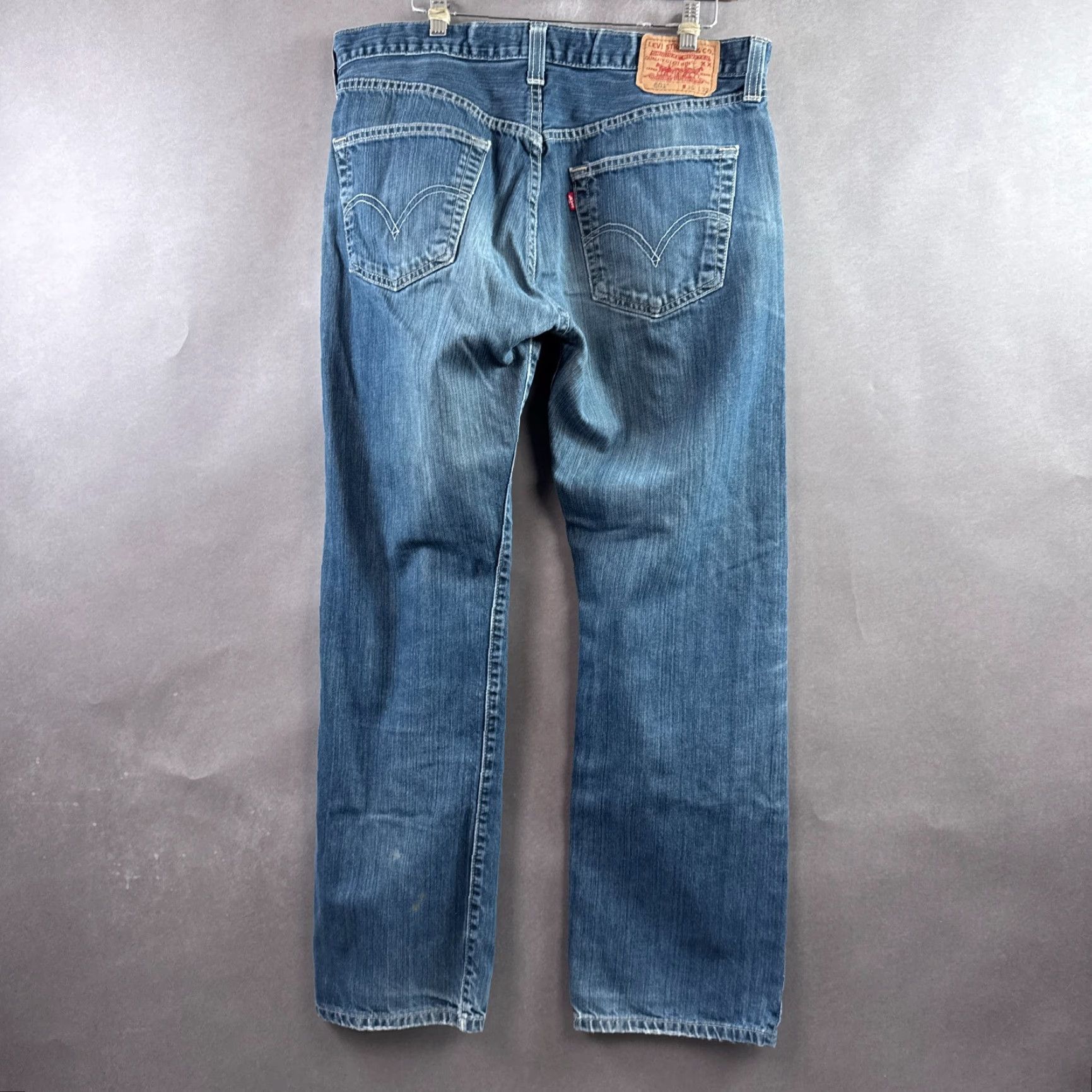 Levi's Levi's 501 Jeans Men 36x30 Blue Denim Dark Washed Out Faded Work Size US 36 / EU 52 - 4 Thumbnail
