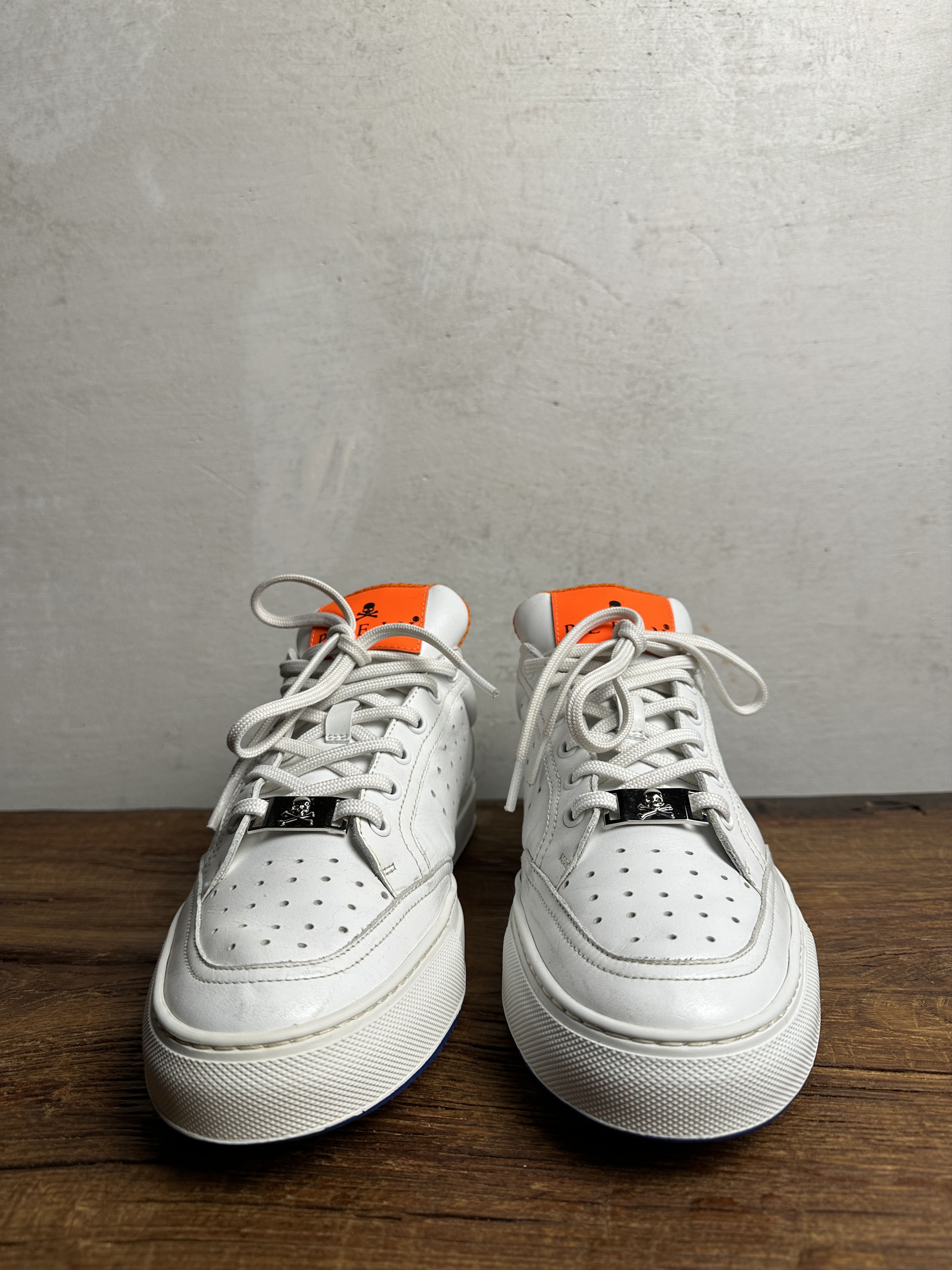 Philipp Plein Philipp Plein Low Top Perforated Leather Snekaers Size US 10 / EU 43 - 6 Thumbnail