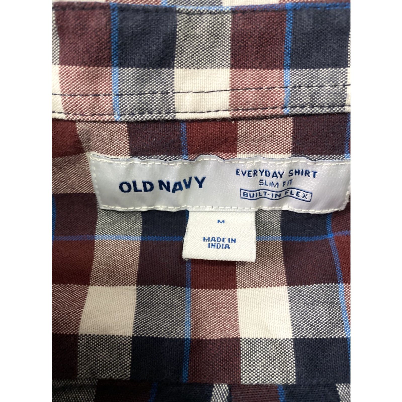 Old Navy Old Navy Shirt Mens M Red Blue Check Long Sleeve Button-Down Collar Casual Formal Workwear 100% Cotton Multicolor Plaid/Navy Red Size US M / EU 48-50 / 2 - 4 Thumbnail
