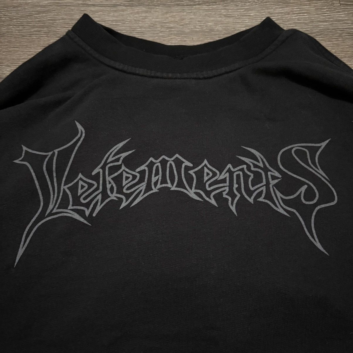 Vetements Vetements SS16 Metal Logo Champion Cropped Reversible Hoodie Size US XS / EU 42 / 0 - 2 Thumbnail