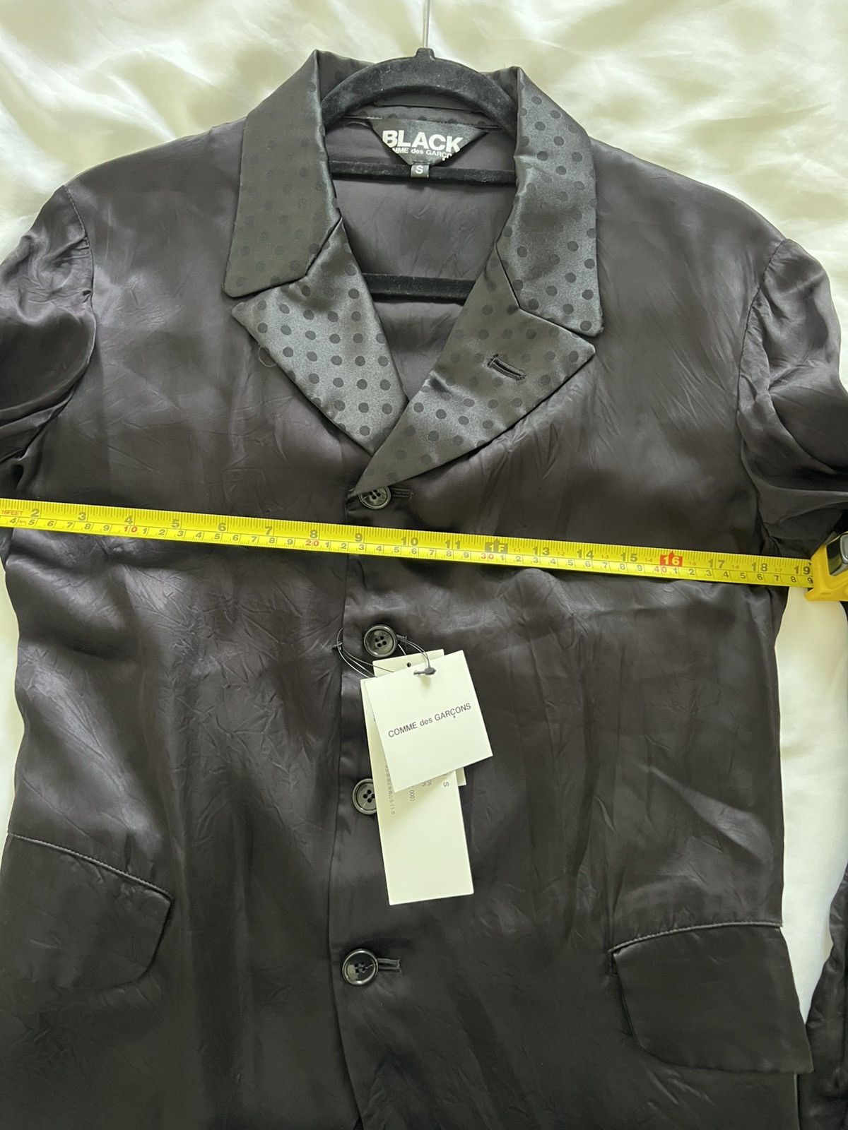 Comme des Garcons Black Comme Des Garcons Silk Blazer Size S / US 4 / IT 40 - 6 Thumbnail