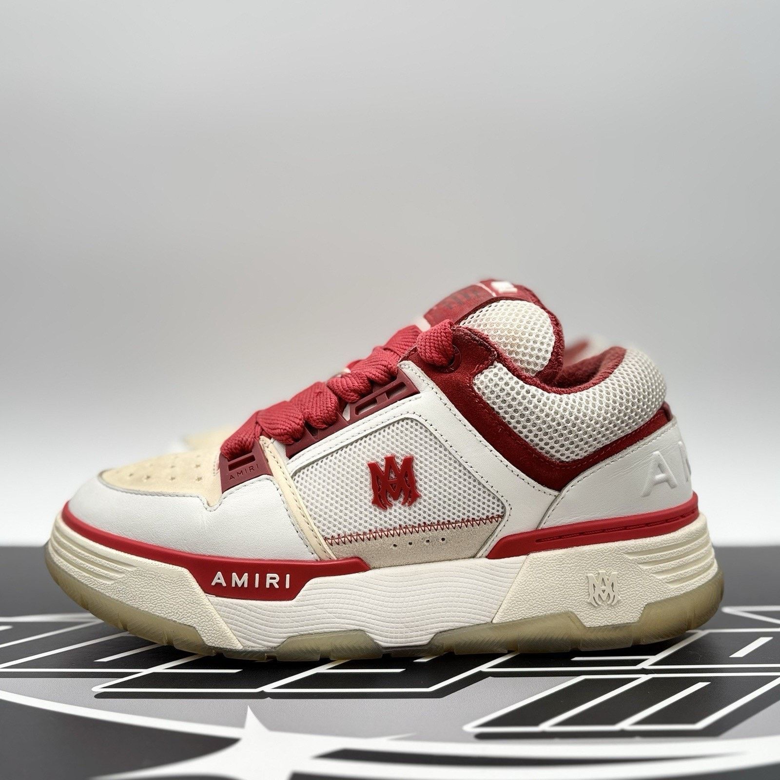 Amiri Size 42 (9 US) Amiri MA-1 ' White, Red ' | GOOD CONDITION! Size US 9 / EU 42 - 1 Thumbnail