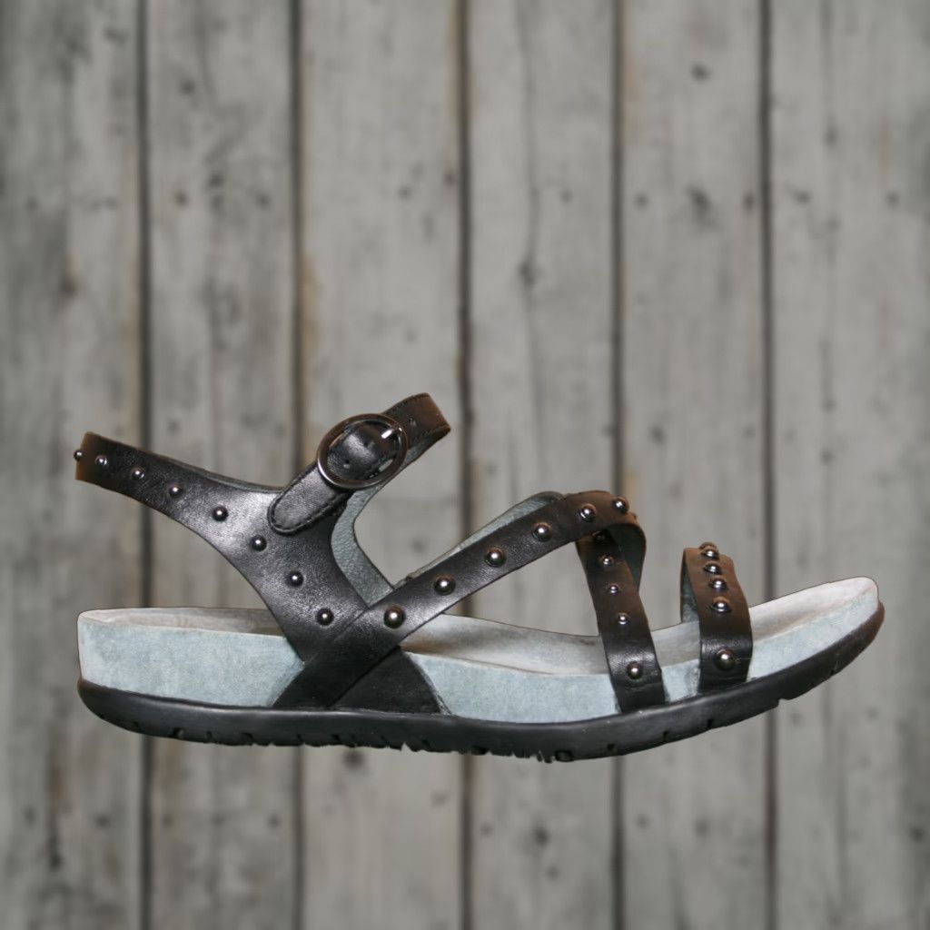 Dansko DANSKO Brigitte Studded Black Leather Strappy Slingback Sandals EU 38 US 7.5 Womens Size US 8 / IT 38 - 1 Thumbnail