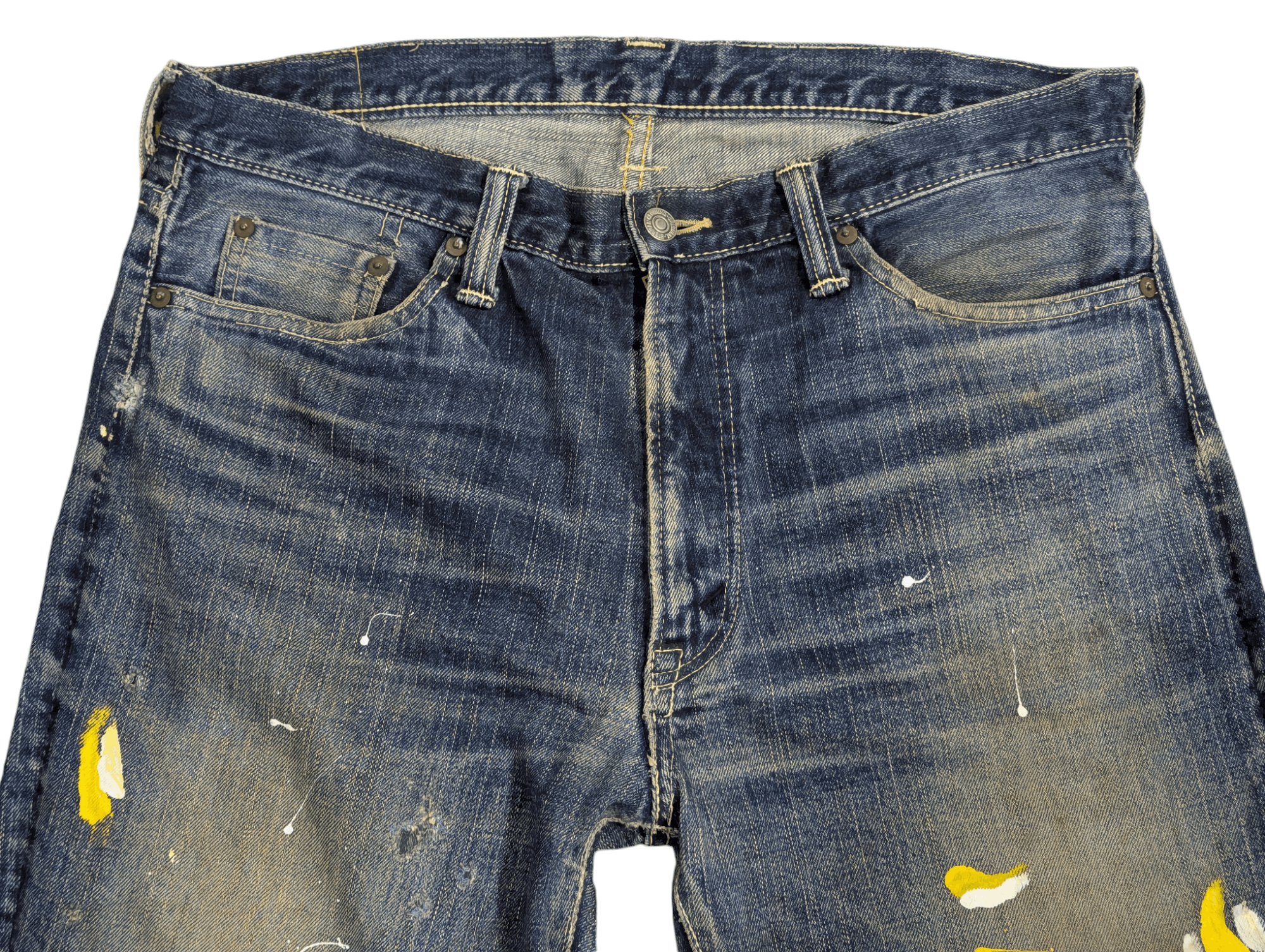Eternal 🔥FREE SHIPPING🔥 ETERNAL 🇯🇵 SELVEDGE JEANS DENIM PAINTER Size US 34 / EU 50 - 3 Thumbnail