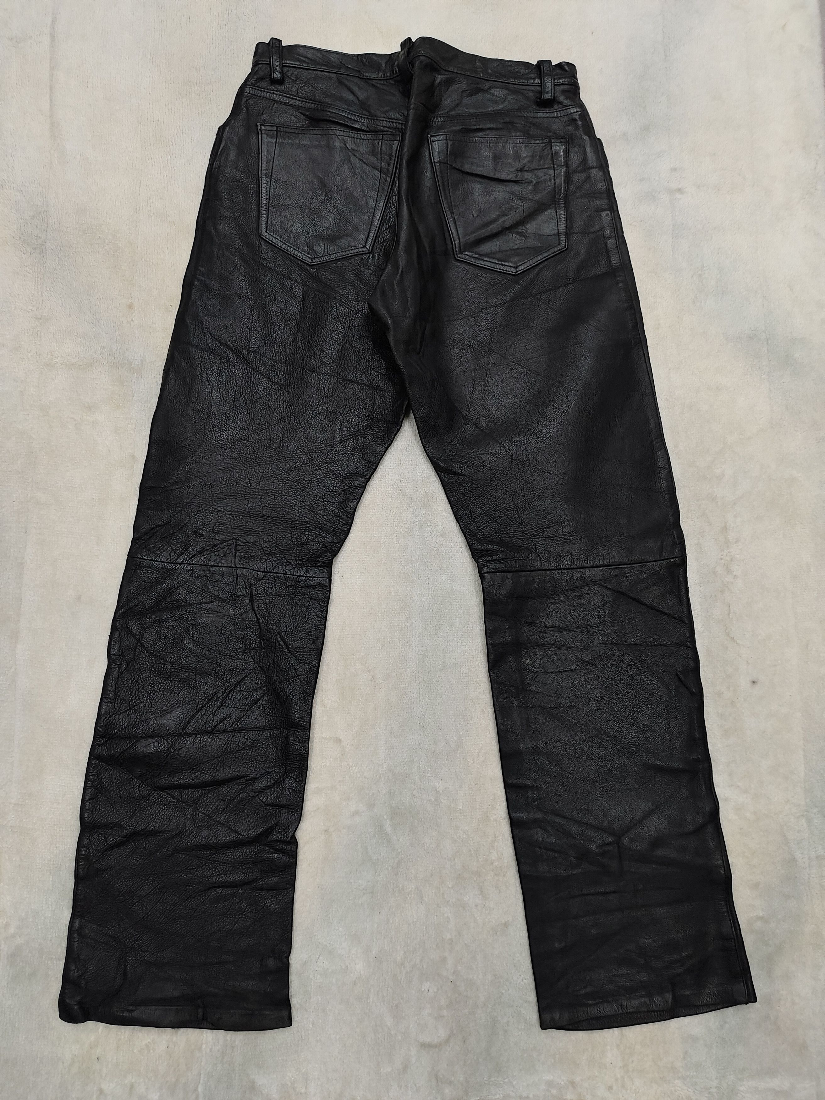 パンツ PU LEATHER SWITCHING DENIM PANTS BH-1535 PU LEATHER SWITCHING DENIM PANTS BH-1535