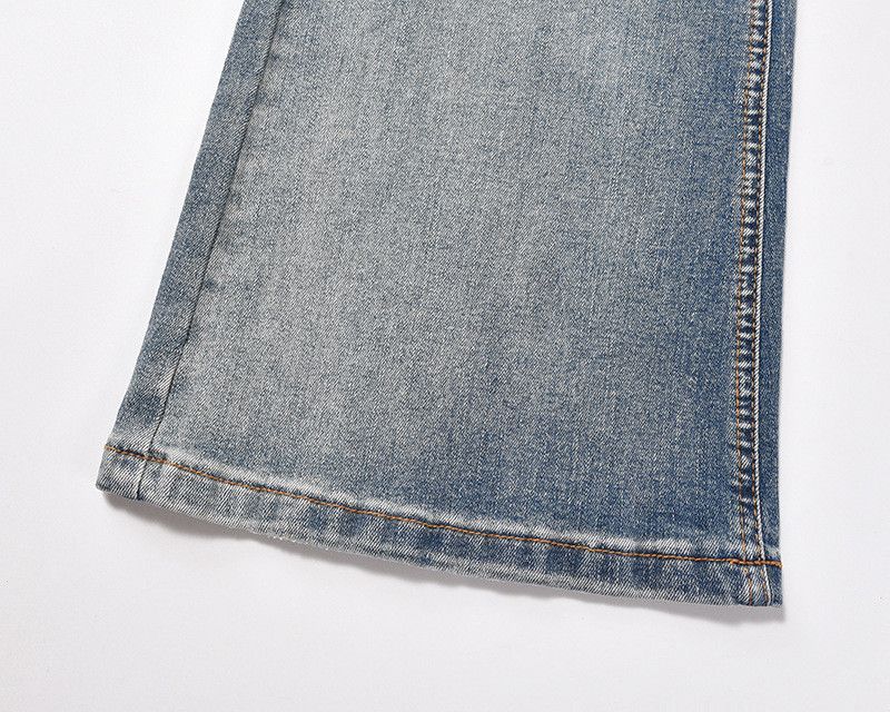 Vintage American casual distressed flared jeans for men Size US 32 / EU 48 - 6 Thumbnail