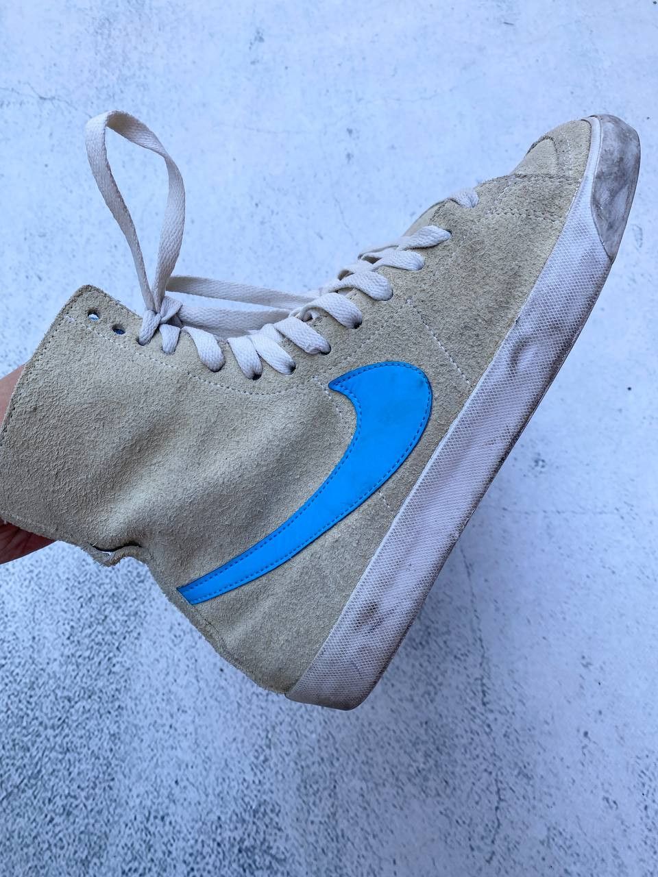 Nike Nike Vintage Faded Beige Distressed Sneakers Size US 7 / IT 37 - 8 Thumbnail