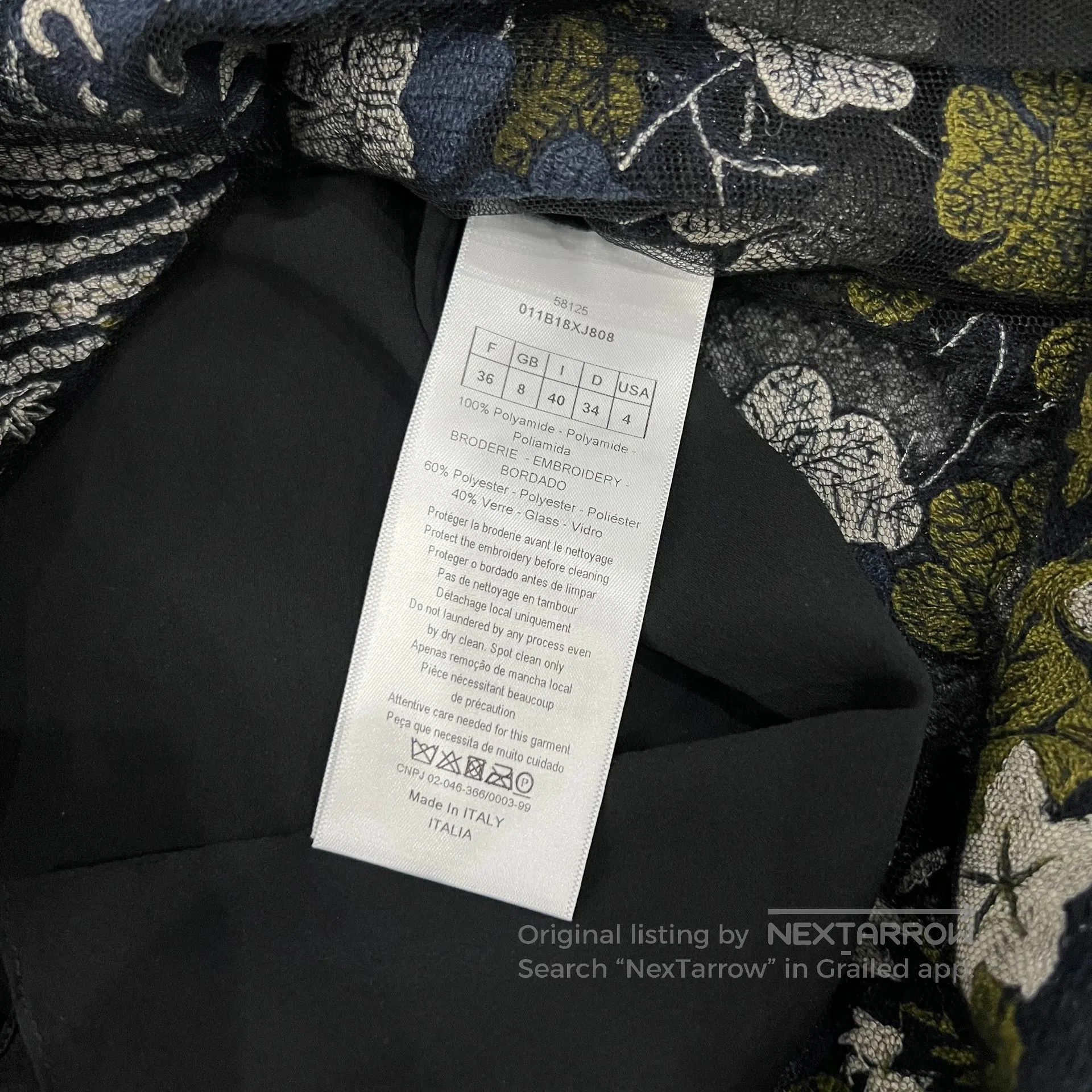 Dior Dior Heavy industry: Beaded embroidery, lace, mesh fabric Size S / US 4 / IT 40 - 7 Thumbnail