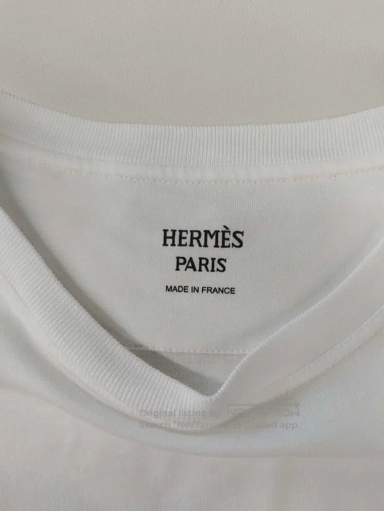 Hermes Hermes White short-sleeved T-shirt Size XXS / US 00 / IT 34 - 3 Thumbnail