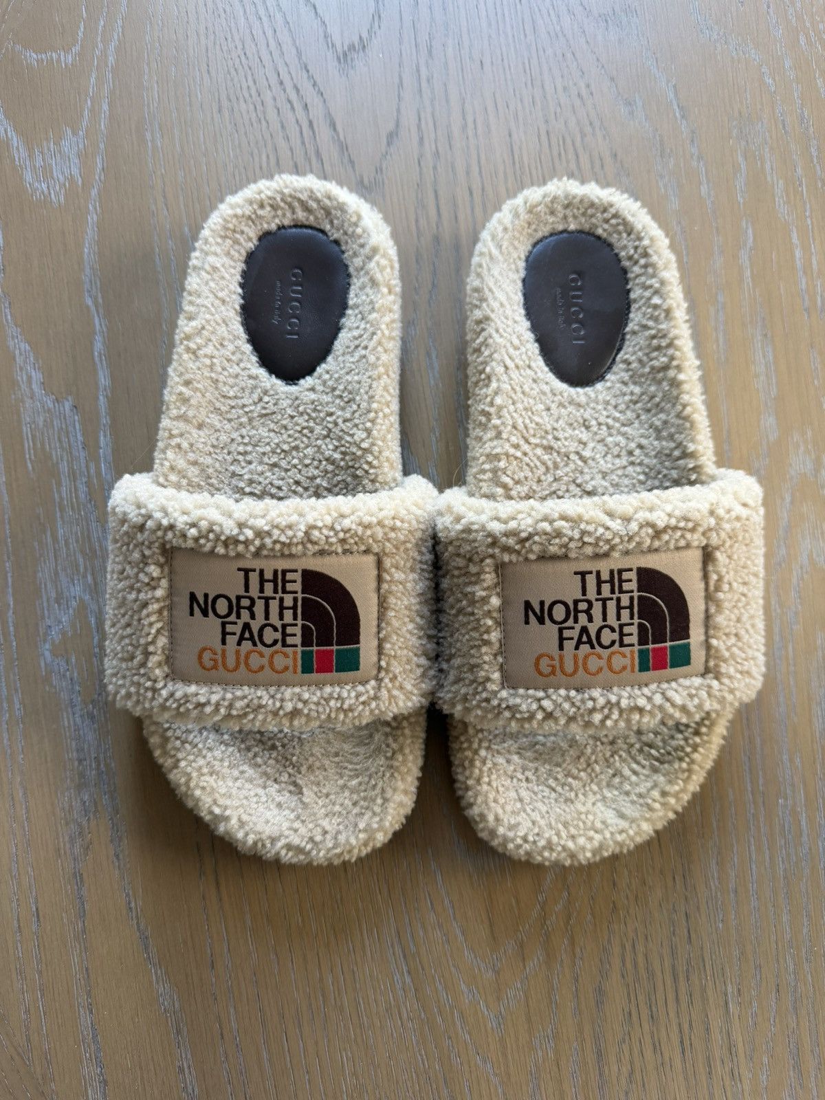 Gucci × The North Face Gucci x The North Face Sherpa Slide Sandals Size US 10 / IT 40 - 1 Thumbnail