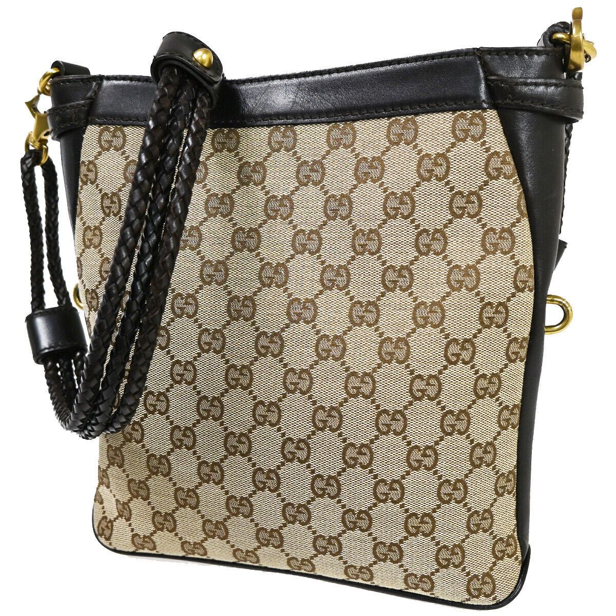 Gucci Beige Canvas Shoulder Bag (Pre-Owned) Size ONE SIZE - 1 Thumbnail