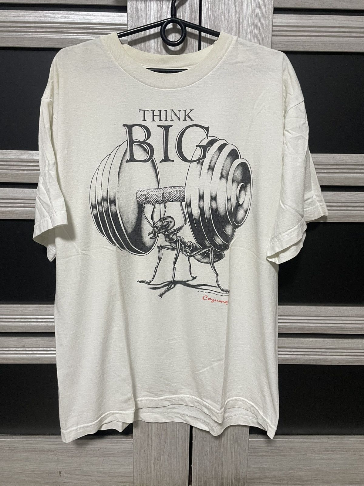 Vintage Vintage 1996 Think Big T Shirt Motivation Rare Tee Sportwear Size US XL / EU 56 / 4 - 1 Thumbnail