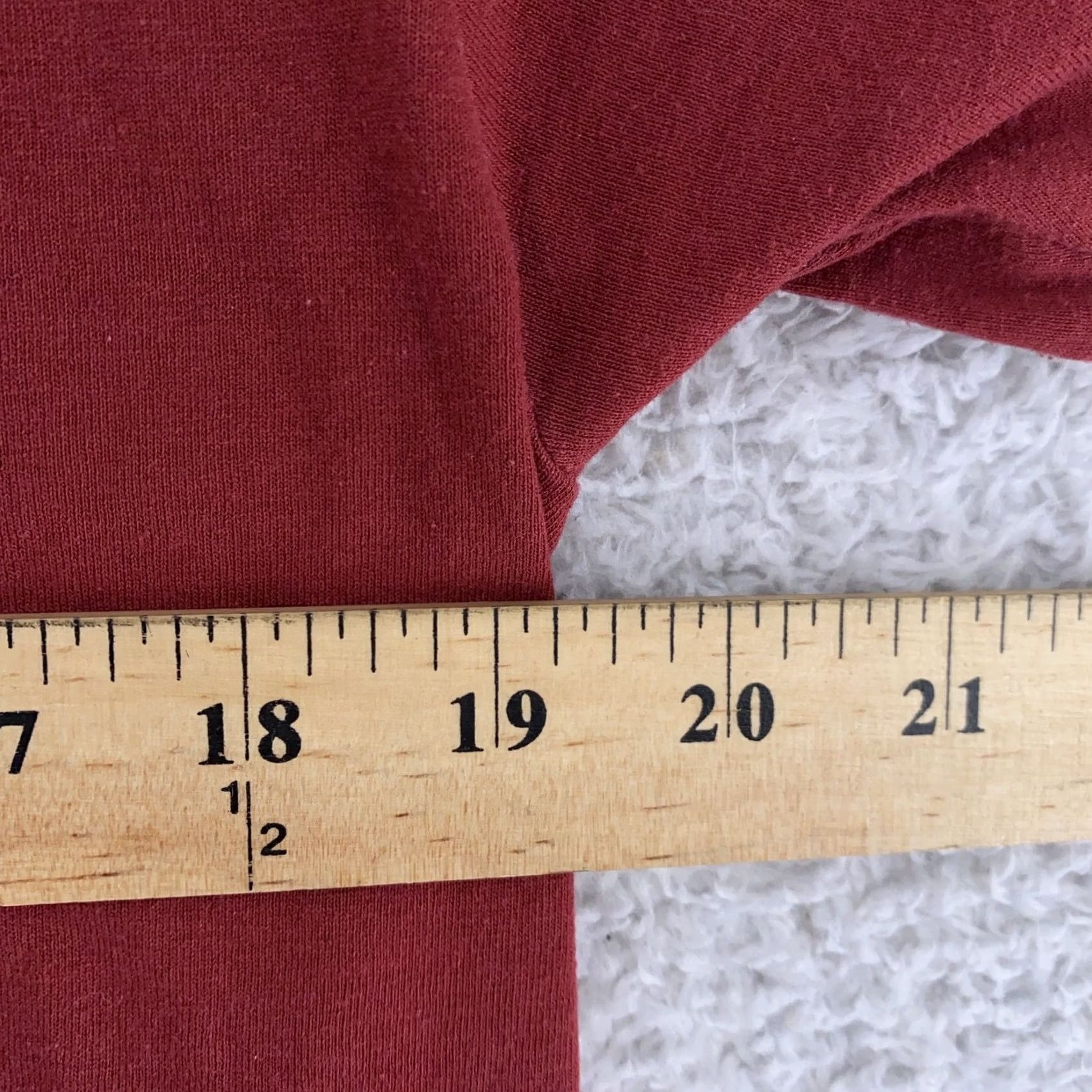 Fruit Of The Loom Fruit of the Loom Shirt Mens M Red Pocket Tee Cotton Blend Polyester Crew Neck Short Sleeve Solid Vintage: No Size US M / EU 48-50 / 2 - 5 Thumbnail