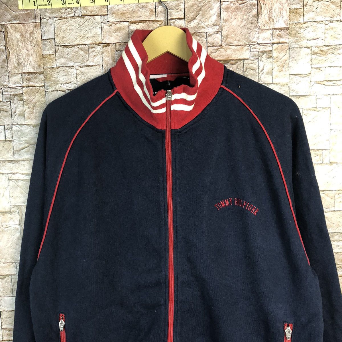Tommy Hilfiger Tommy Hilfiger Dark Blue Red Jacket varsity #A384 Size US M / EU 48-50 / 2 - 5 Thumbnail