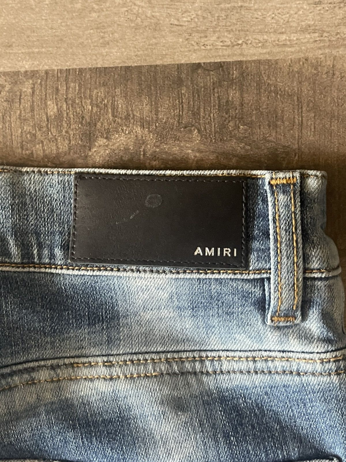 Amiri Amiri Blue Plaid Spellout Jeans Size US 32 / EU 48 - 11 Thumbnail
