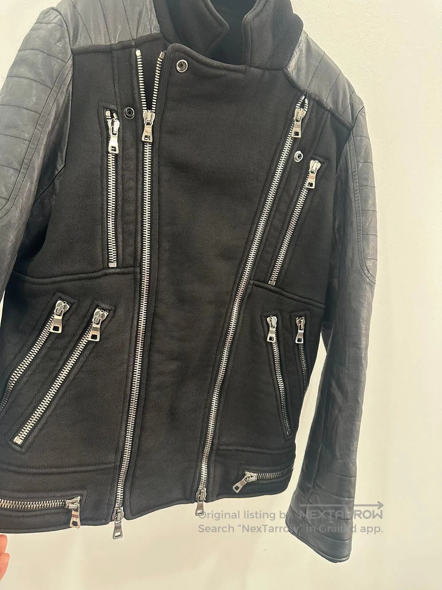 Balmain Balmain Black Zipper Biker Leather Jacket. Size US M / EU 48-50 / 2 - 4 Thumbnail