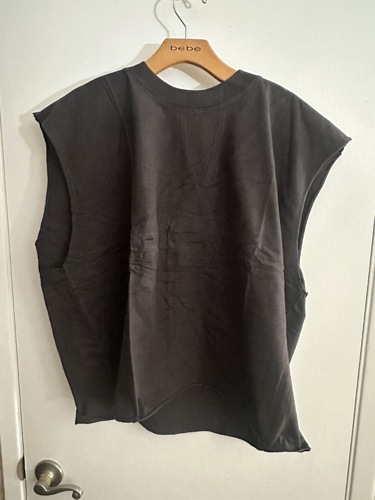 Gap × Kanye West Yeezy gap cropped tank top black size large