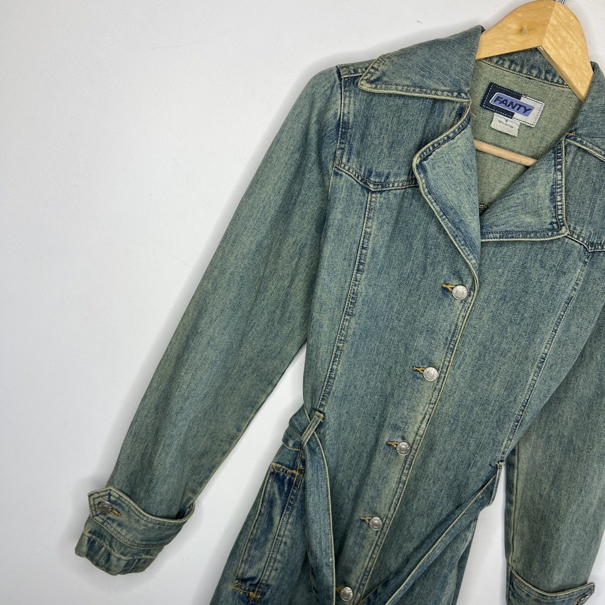 Japanese Brand × Vintage Reconstructed Denim Coat 2000s Grunge Darkfashion y2k opium Size S / US 4 / IT 40 - 3 Thumbnail