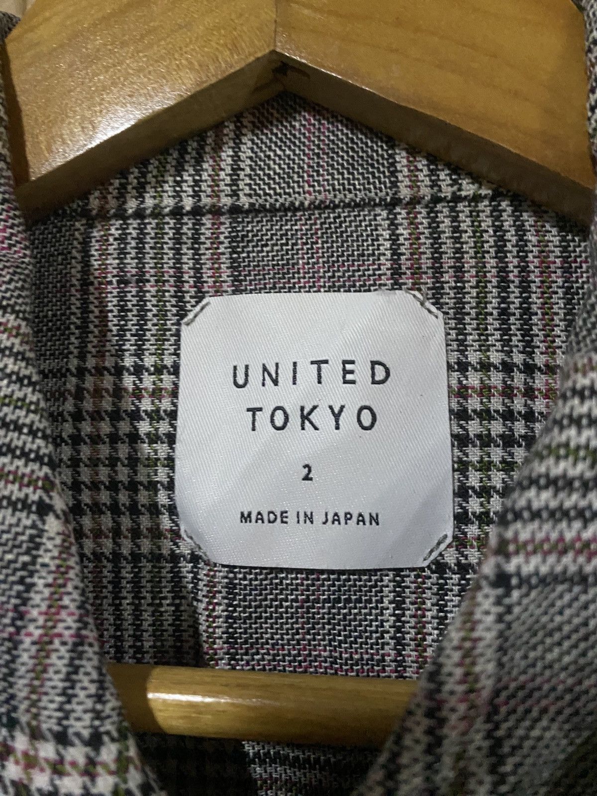Japanese Brand United Tokyo Plaid Linen Jacket Contemporary Minimalist Size US M / EU 48-50 / 2 - 4 Thumbnail