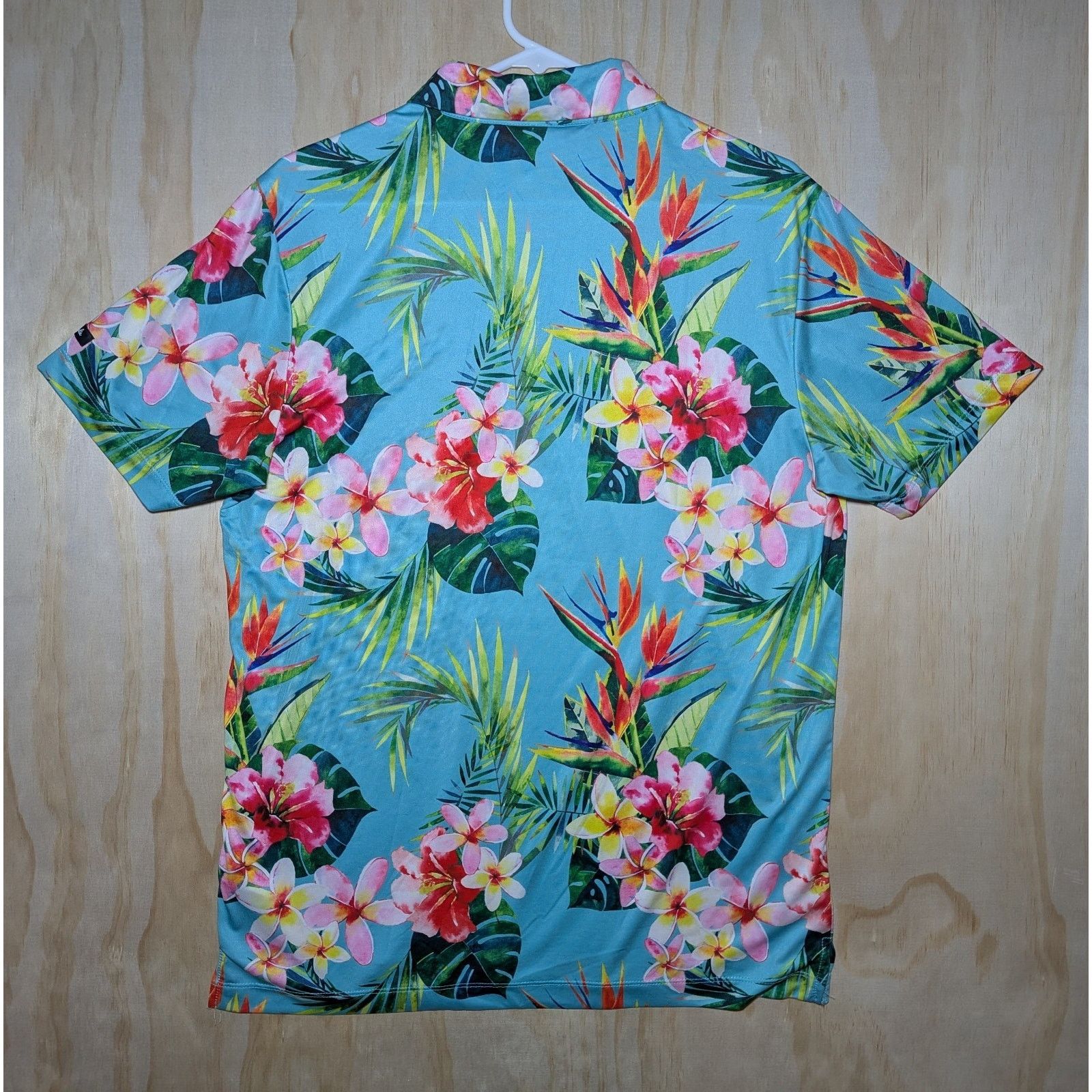 Bad Birdie Bad Birdie Polo Golf Shirt Men's Medium Stretch Tropical Size US M / EU 48-50 / 2 - 5 Thumbnail