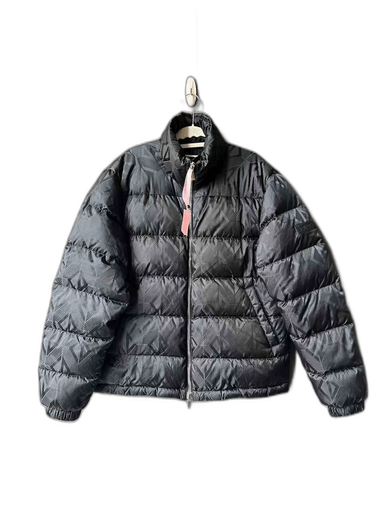 Dior Dior Black Geometric Puffer Jacket Size US L / EU 52-54 / 3 - 1 Thumbnail