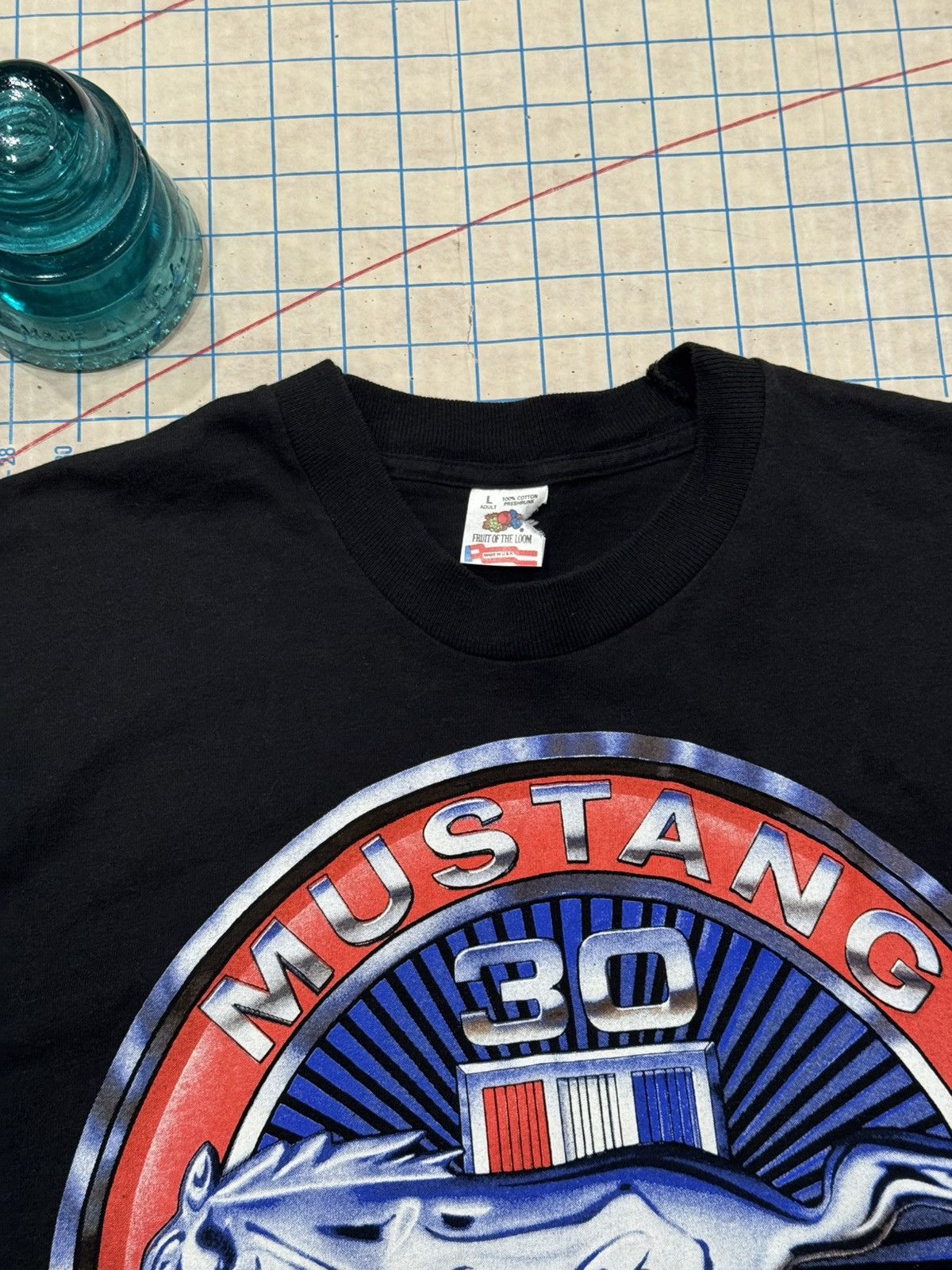 Mustang Vintage Ford Mustang 30th Anniversary Graphic Tee Large Mens Size US L / EU 52-54 / 3 - 7 Thumbnail