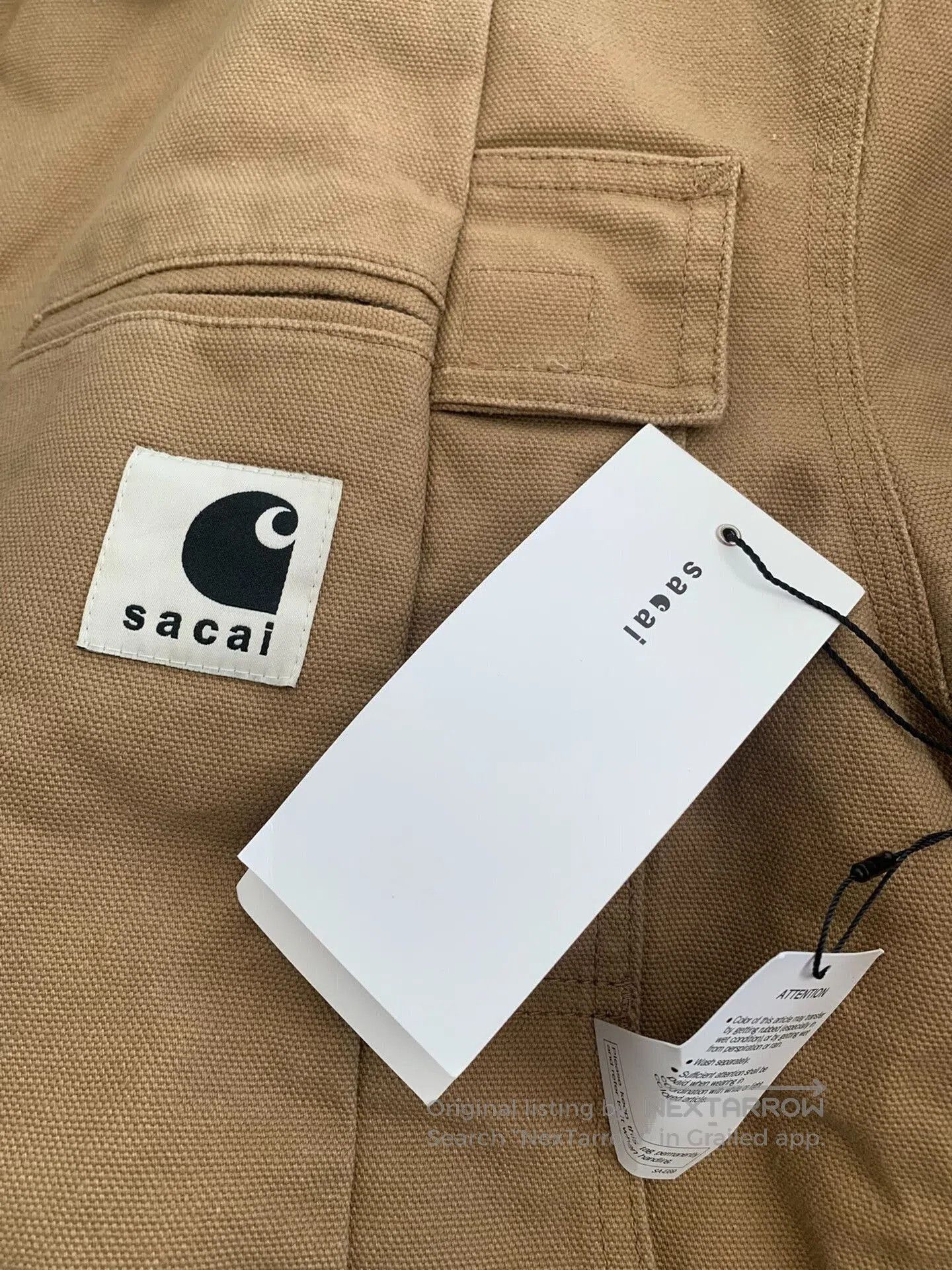 Sacai Sacai Carhartt WIP Duck Jacket. Size US XL / EU 56 / 4 - 5 Thumbnail