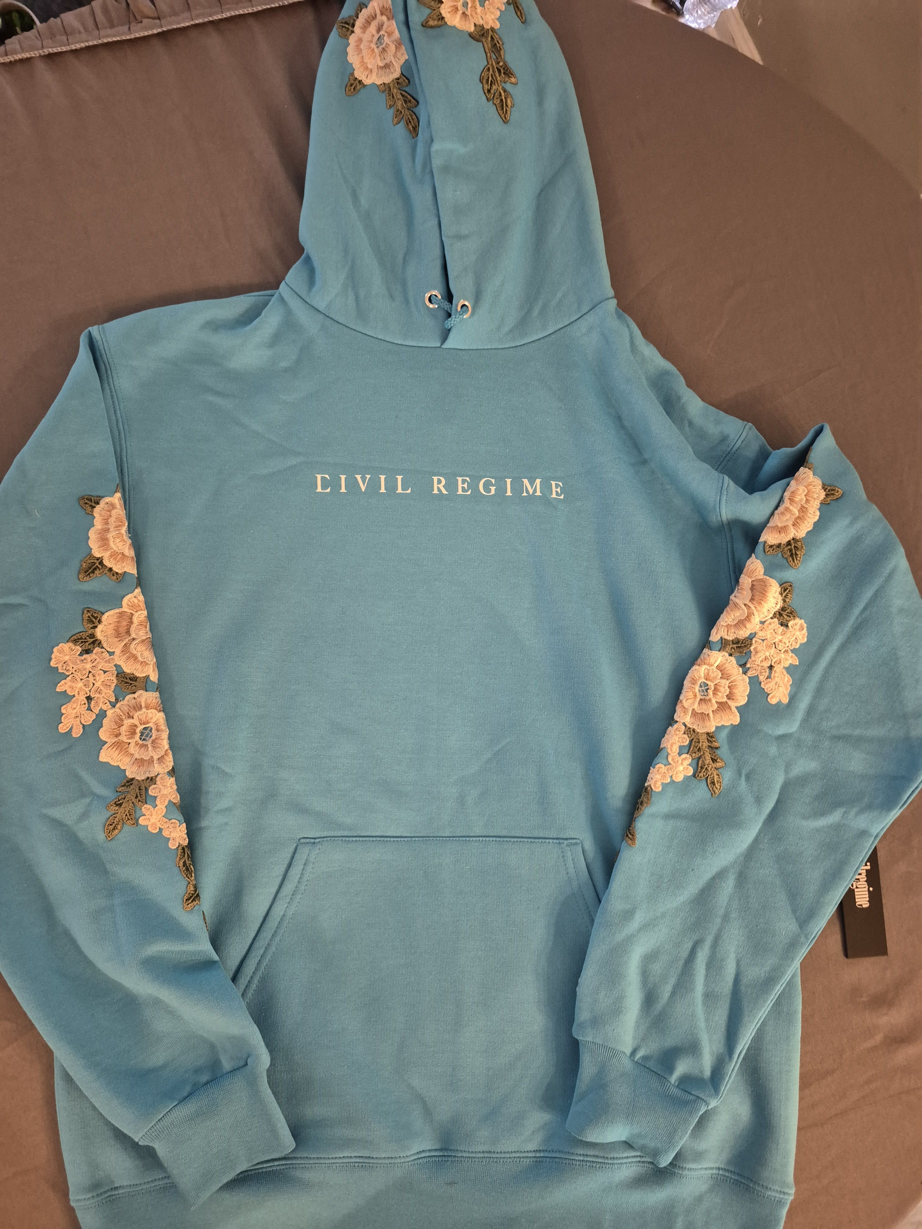 Civil Regime Civil Regime X Champion Collab Blue Rose Hoodie Sz Med NWT Size US M / EU 48-50 / 2 - 1 Thumbnail