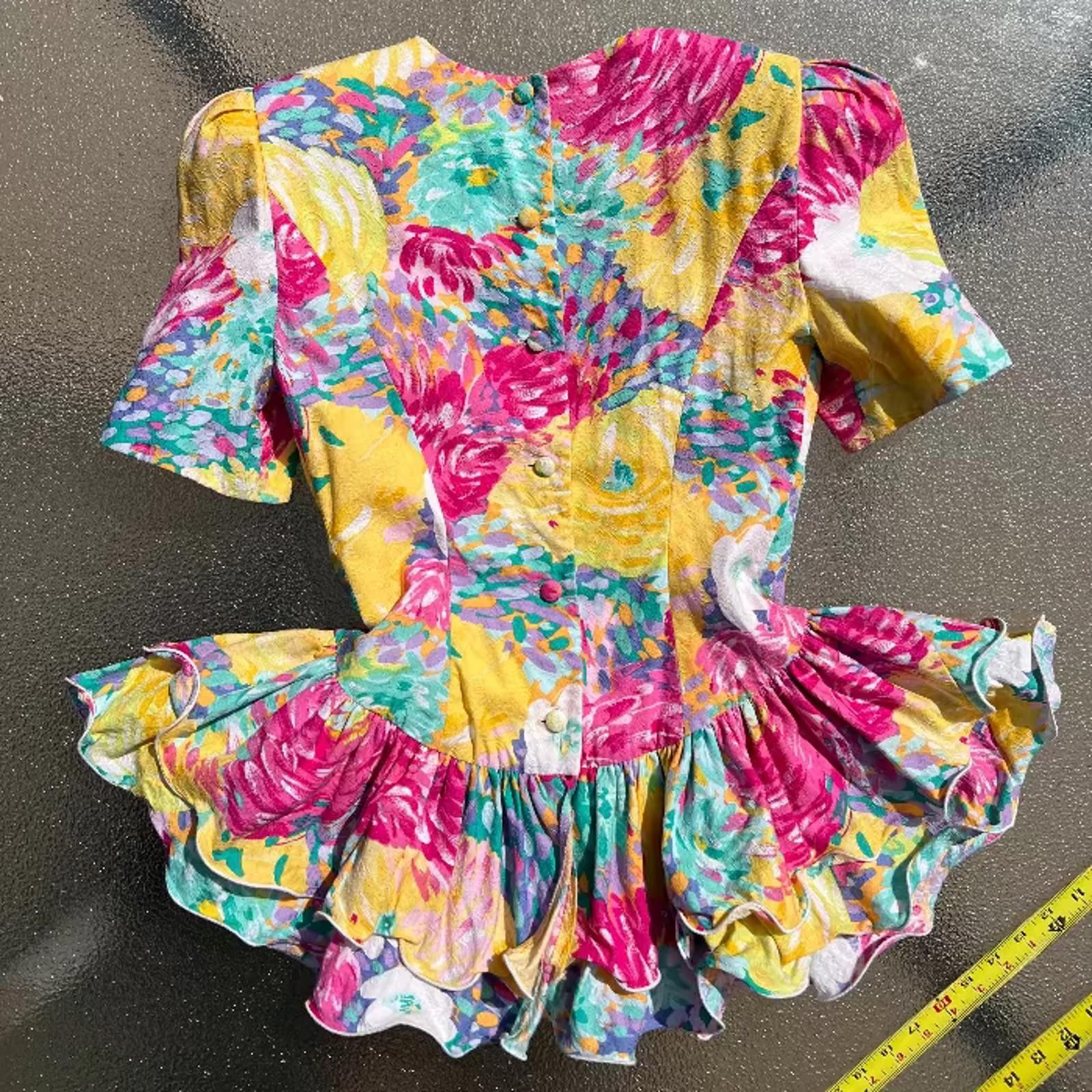 Other CII New York Paris Peplum Set (2 Piece) 1980s Size ONE SIZE - 2 Thumbnail