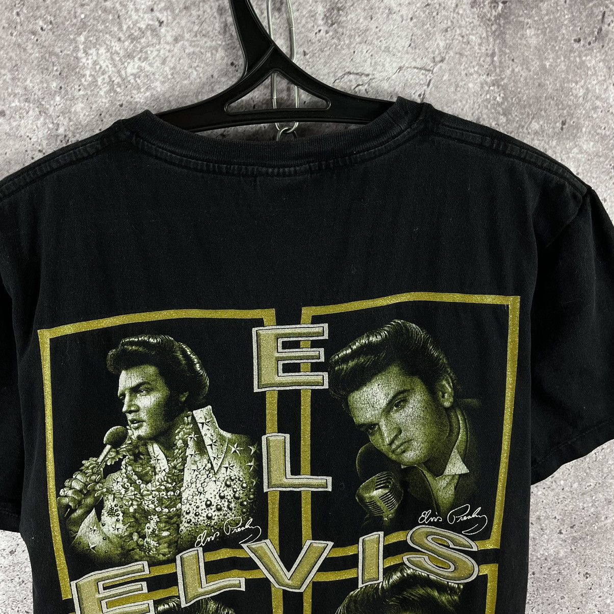 Band Tees Elvis Presley T-Shirt Glamour Double Big Logo Rock Tee Sz M Size US M / EU 48-50 / 2 - 9 Thumbnail