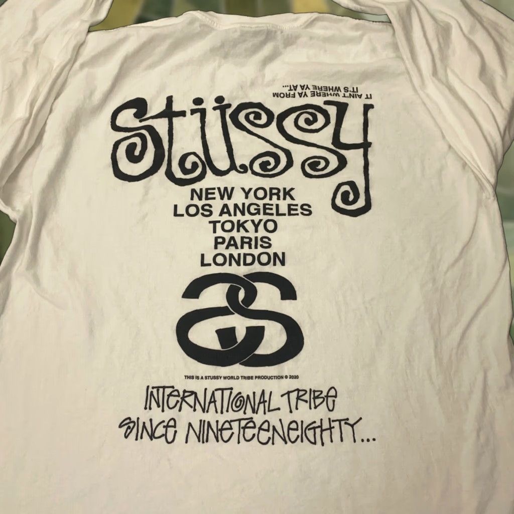 Stussy Tokyo Exclusive L/S Tee White XL Japanese Brand