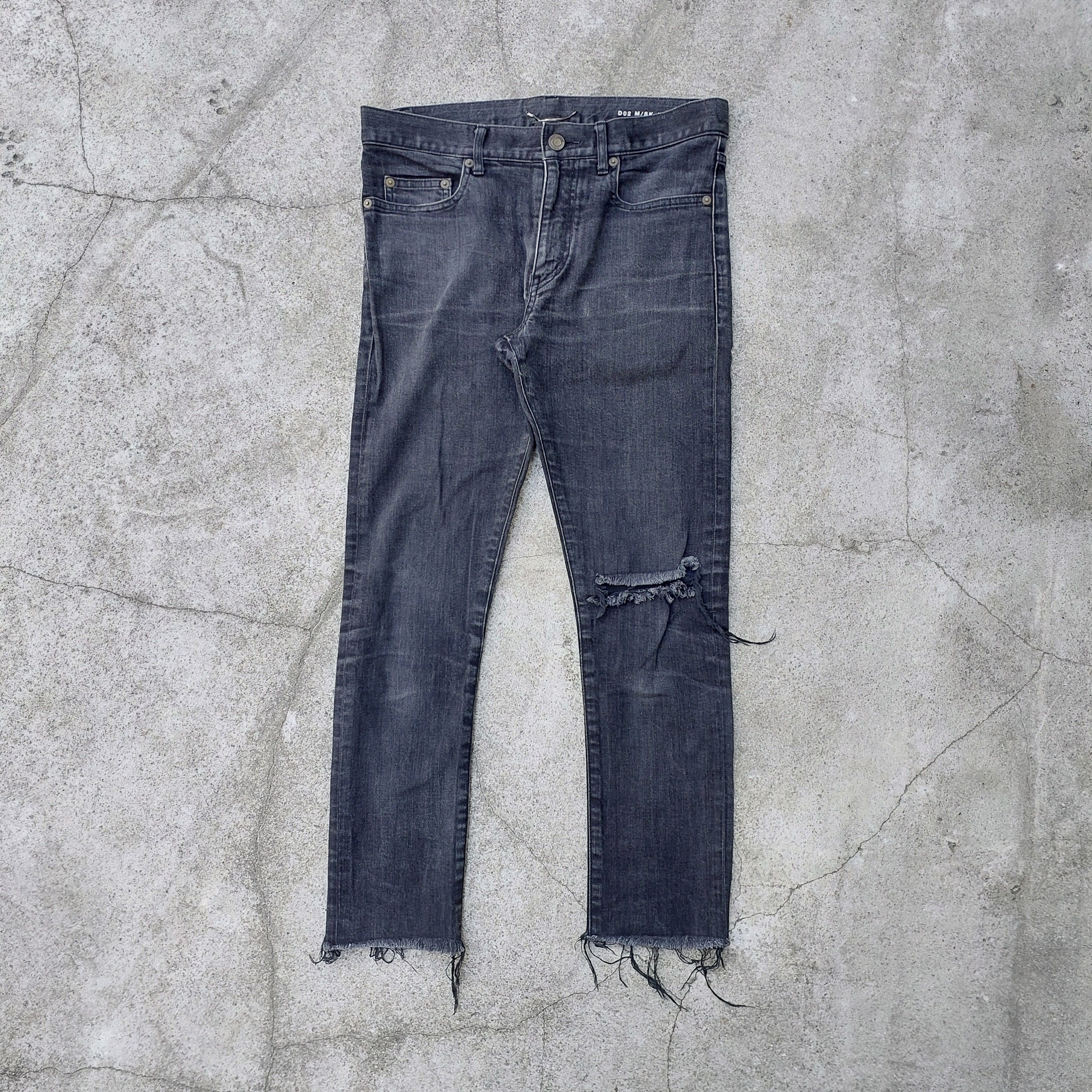 Saint Laurent Paris Distressed D 02 Denim | Grailed