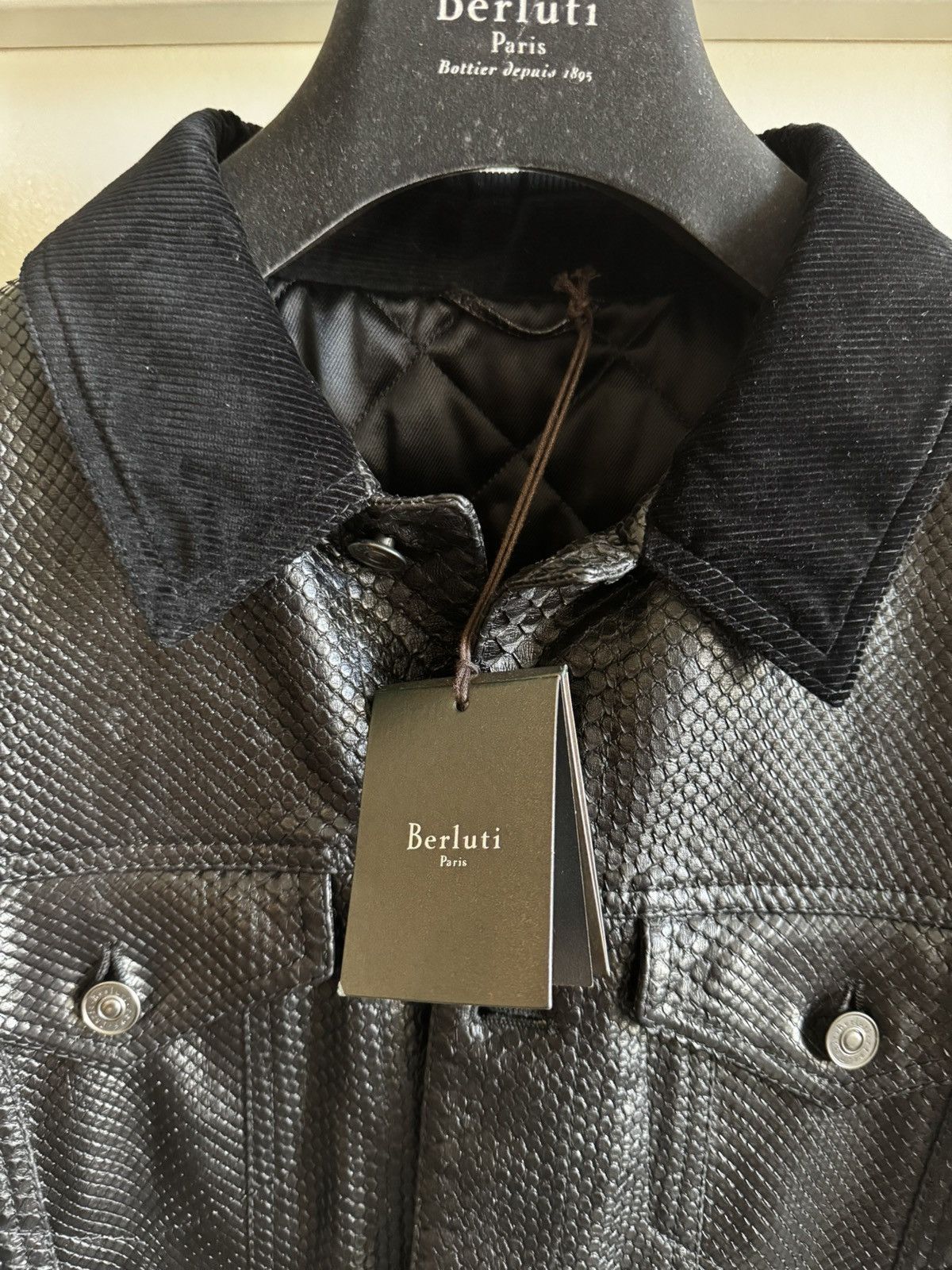 Berluti Berluti Haider Ackerman Runway Python Trucker Jacket Size US L / EU 52-54 / 3 - 12 Thumbnail