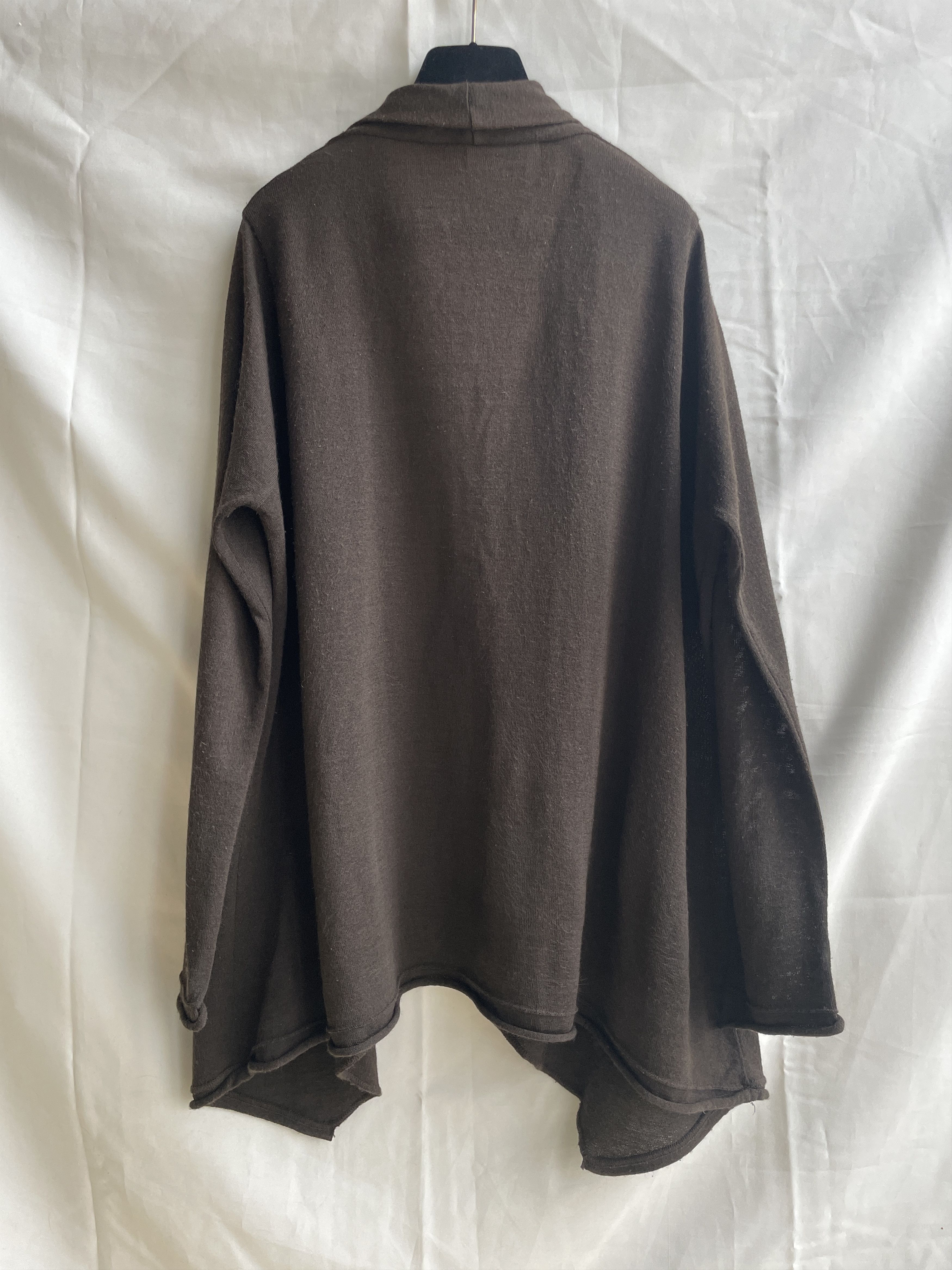 Sarah Pacini Sarah Pacini Vintage Oversized Open Front Wool Cardigan Size ONE SIZE - 2 Thumbnail