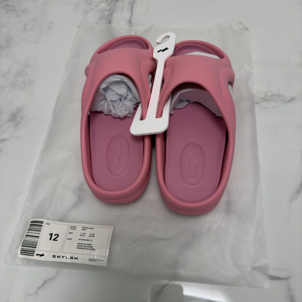 SKYLRK Skylrk Beach Slide Pink US 12 🚫READ DESCRIPTION🚫 Size US 12 / EU 45 - 2 Thumbnail