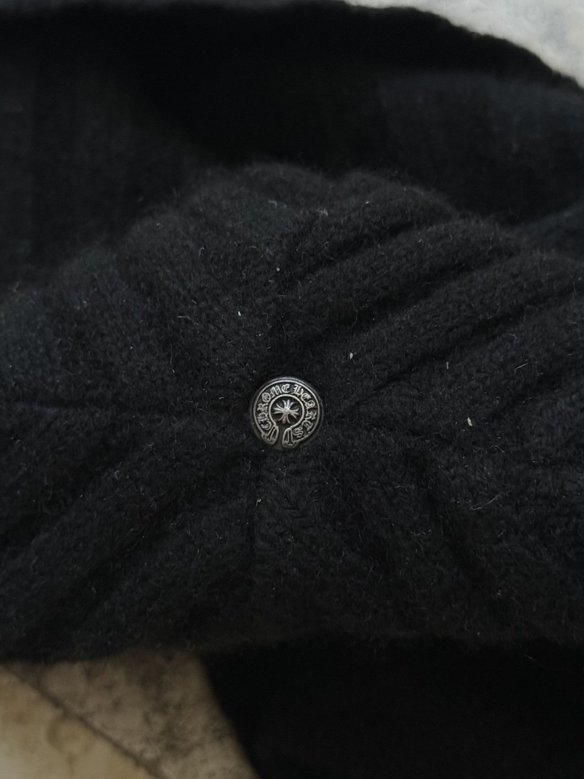 Chrome Hearts Iron Cross Patch cashmere beanie Size ONE SIZE - 6 Thumbnail