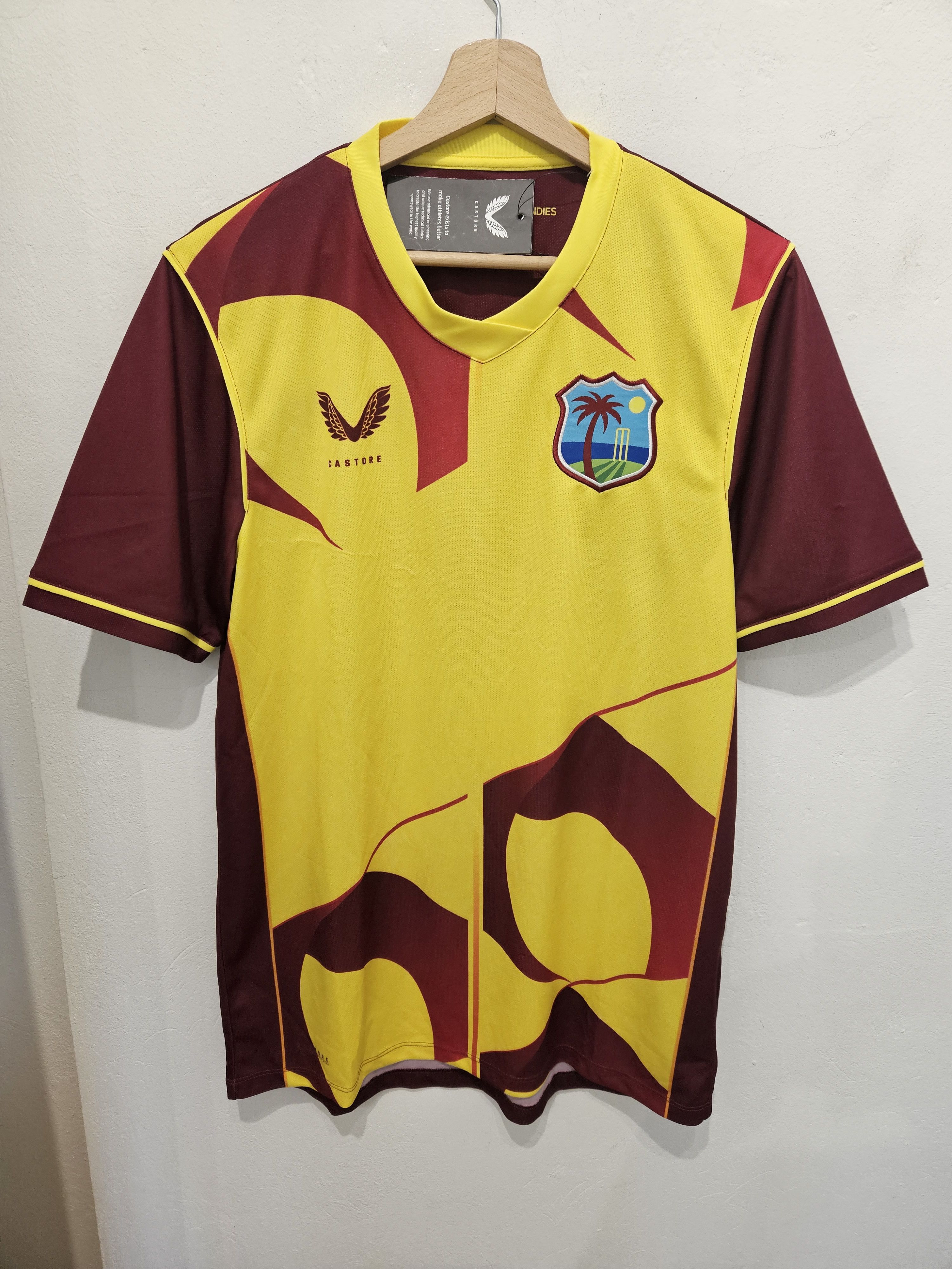 CASTORE WEST INDIES CRICKET SIZE M L NEW JERSEY SHIRT
