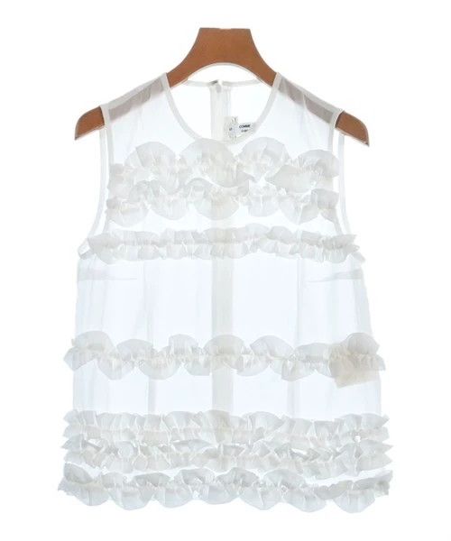 Comme des Garcons Comme Des Garcons White Sleeveless Shirt Size S / US 4 / IT 40 - 1 Thumbnail